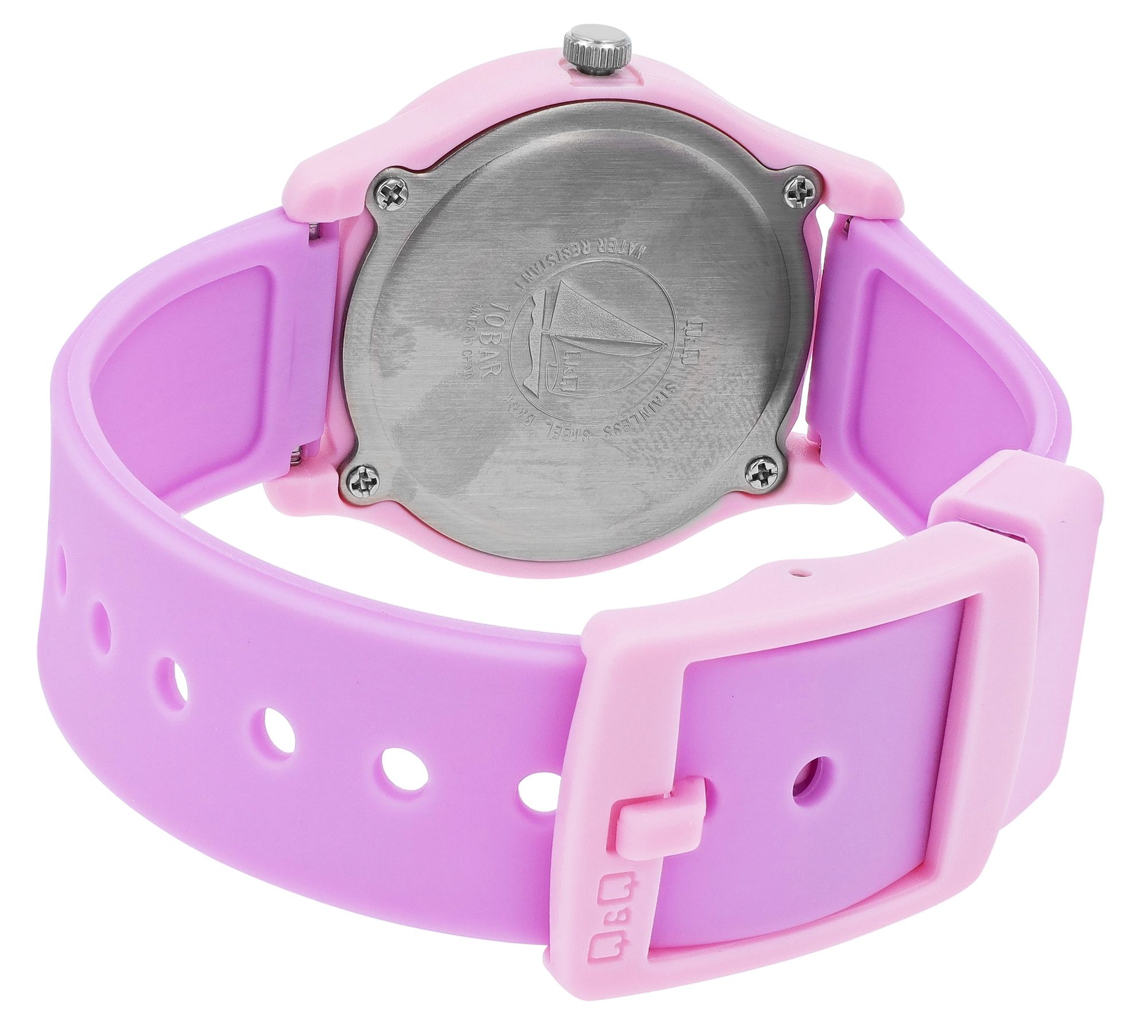 Q&Q Kinderuhr mit Silikonarmband, "Blumen", 10 Bar