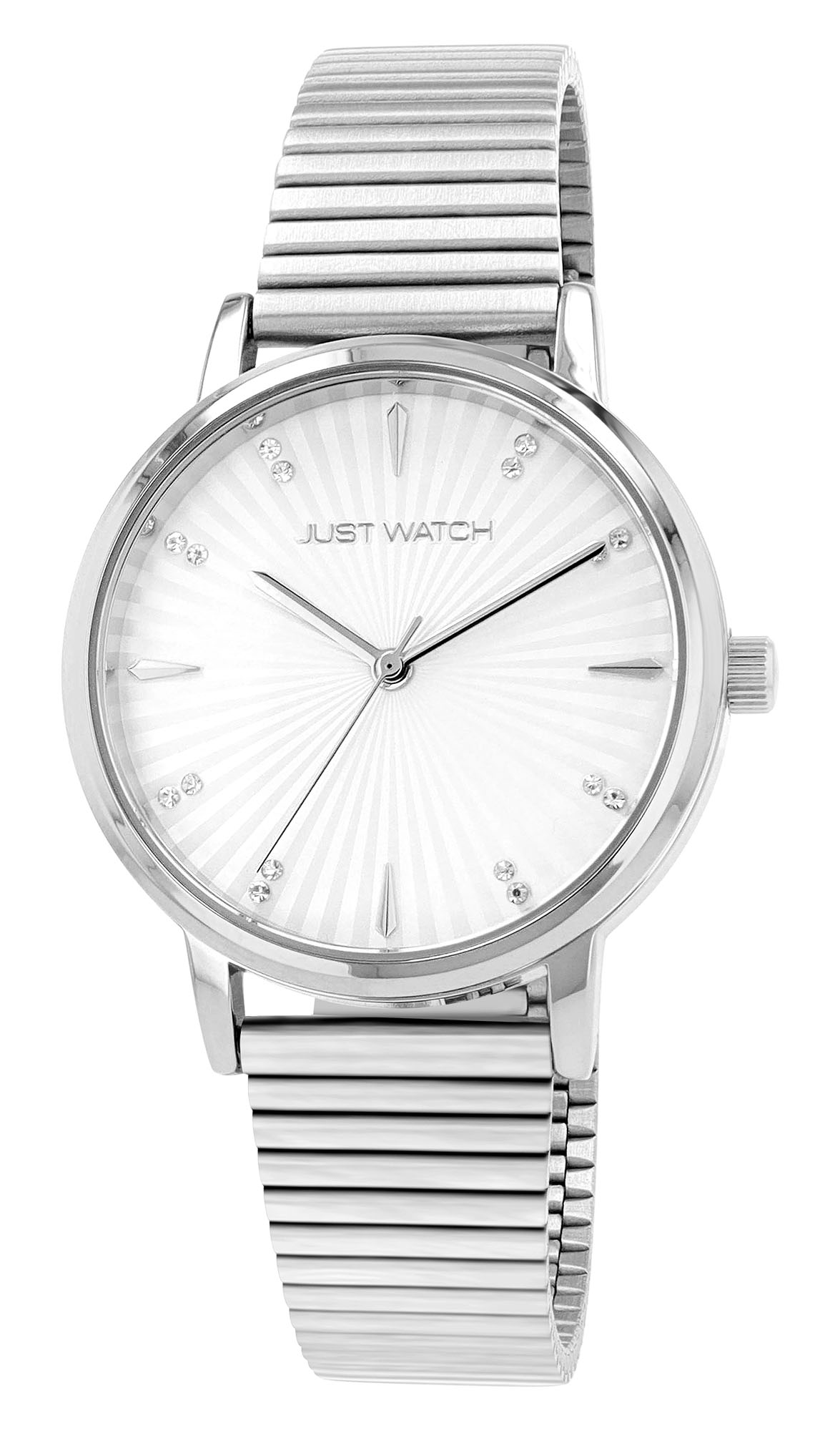 Just Watch Damenuhr mit Edelstahlarmband, silberfarben