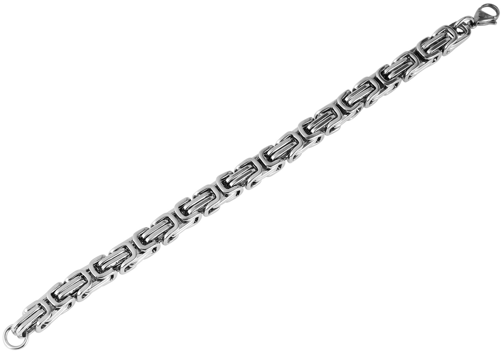 "Val" Akzent Königskettenarmband 19 cm aus Edelstahl