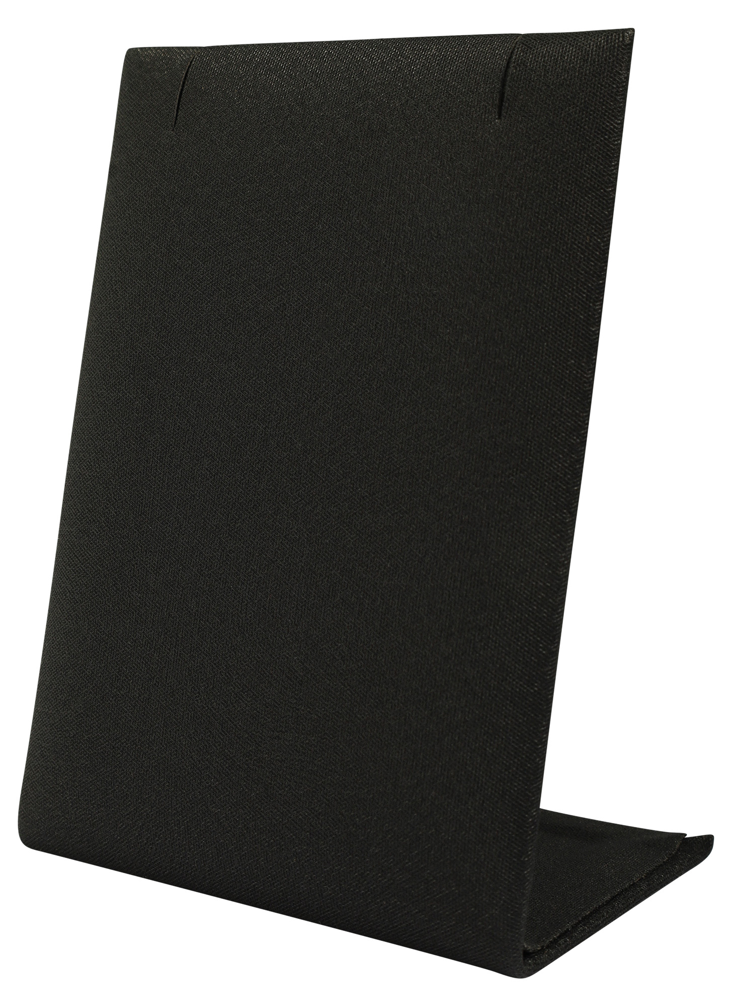 Aufsteller für Ketten (Dekoserie Soft), PU-bezogen, 8,5 cm, schwarz