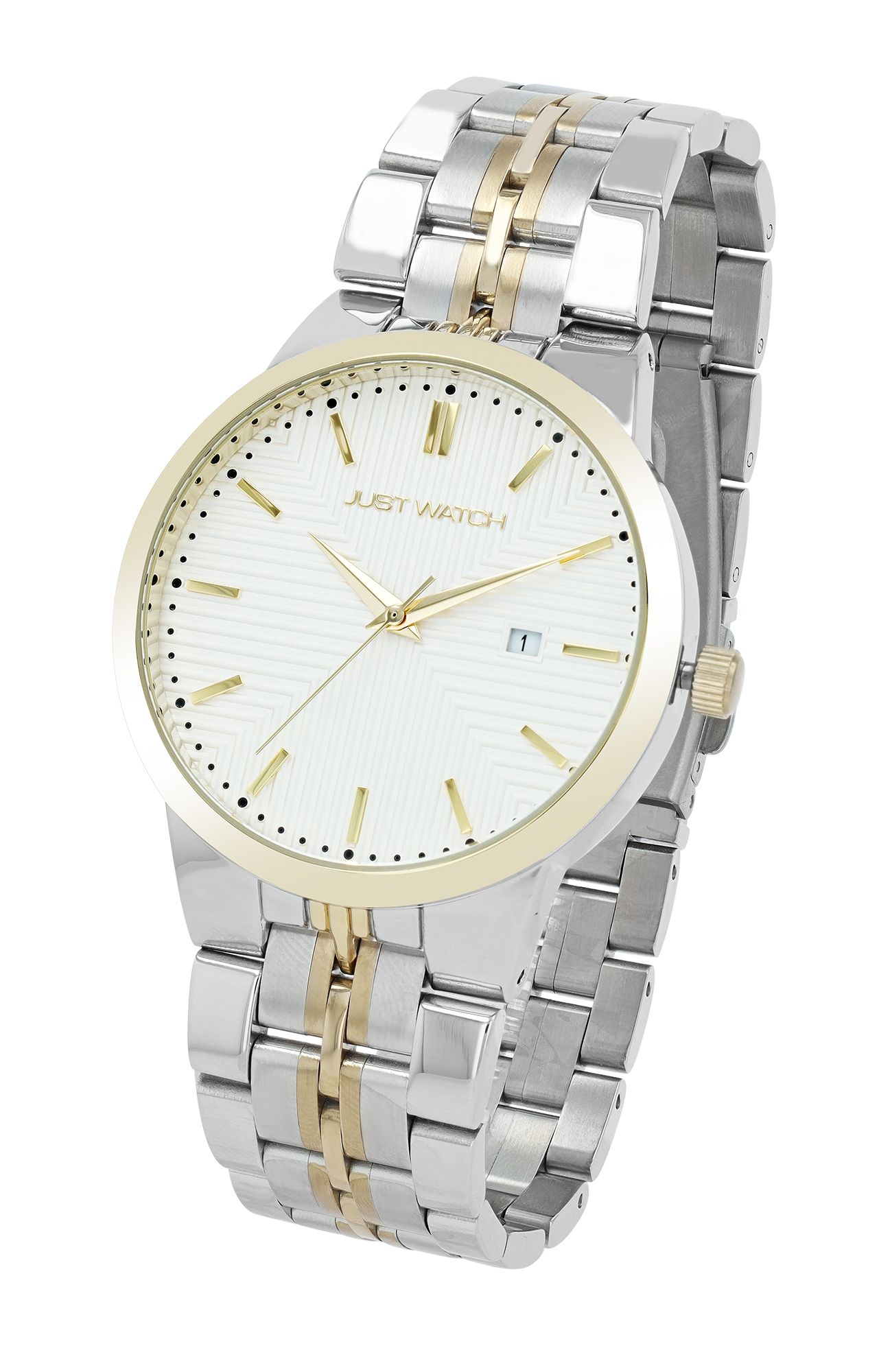 Just Watch Unisexuhr mit Edelstahlarmband, bicolor