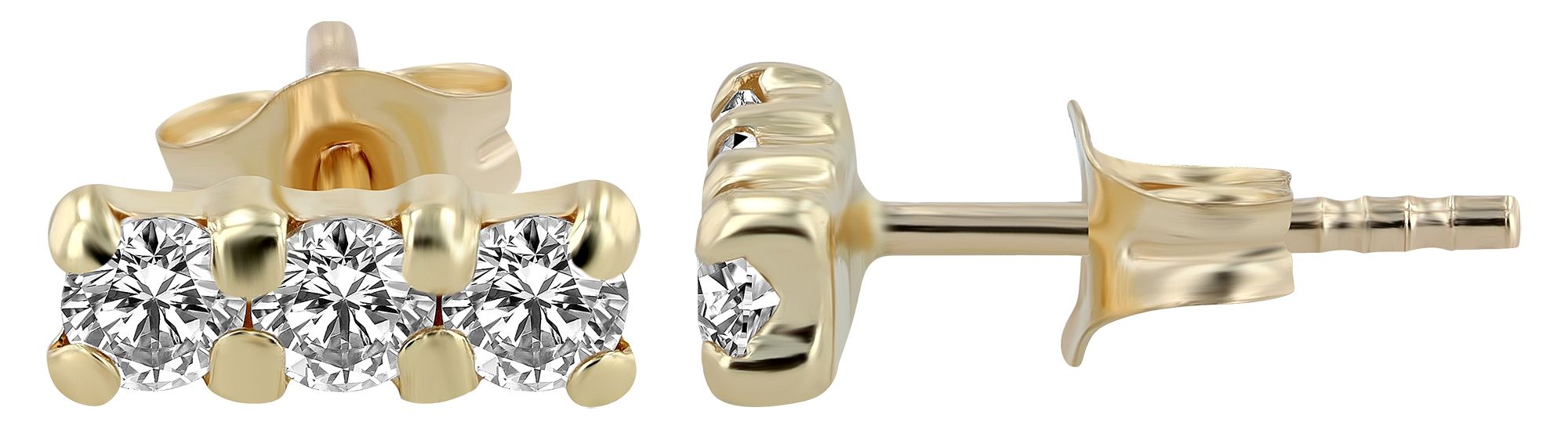 333/- Gold "Amel" Ohrstecker aus Gelbgold, 8 Karat