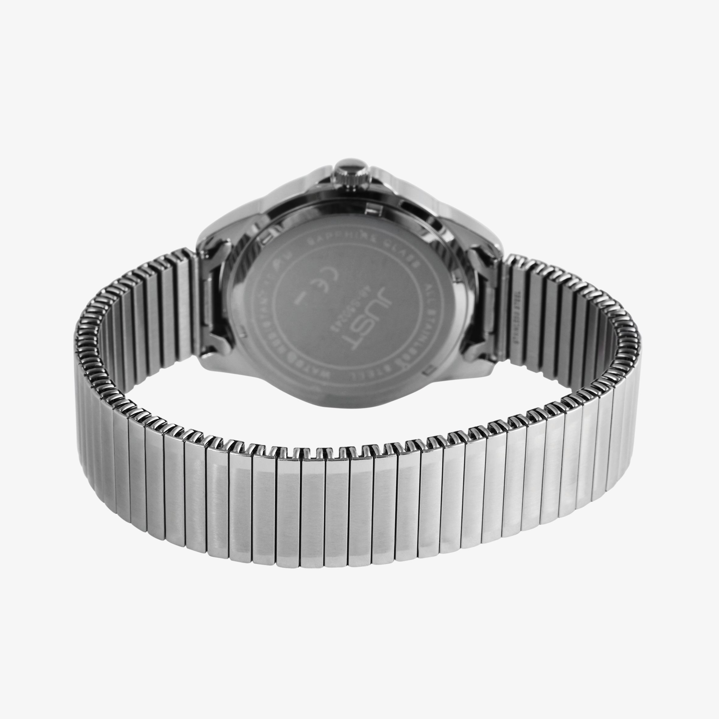 Just Herrenuhr Edelstahl Zugband silberfarbig