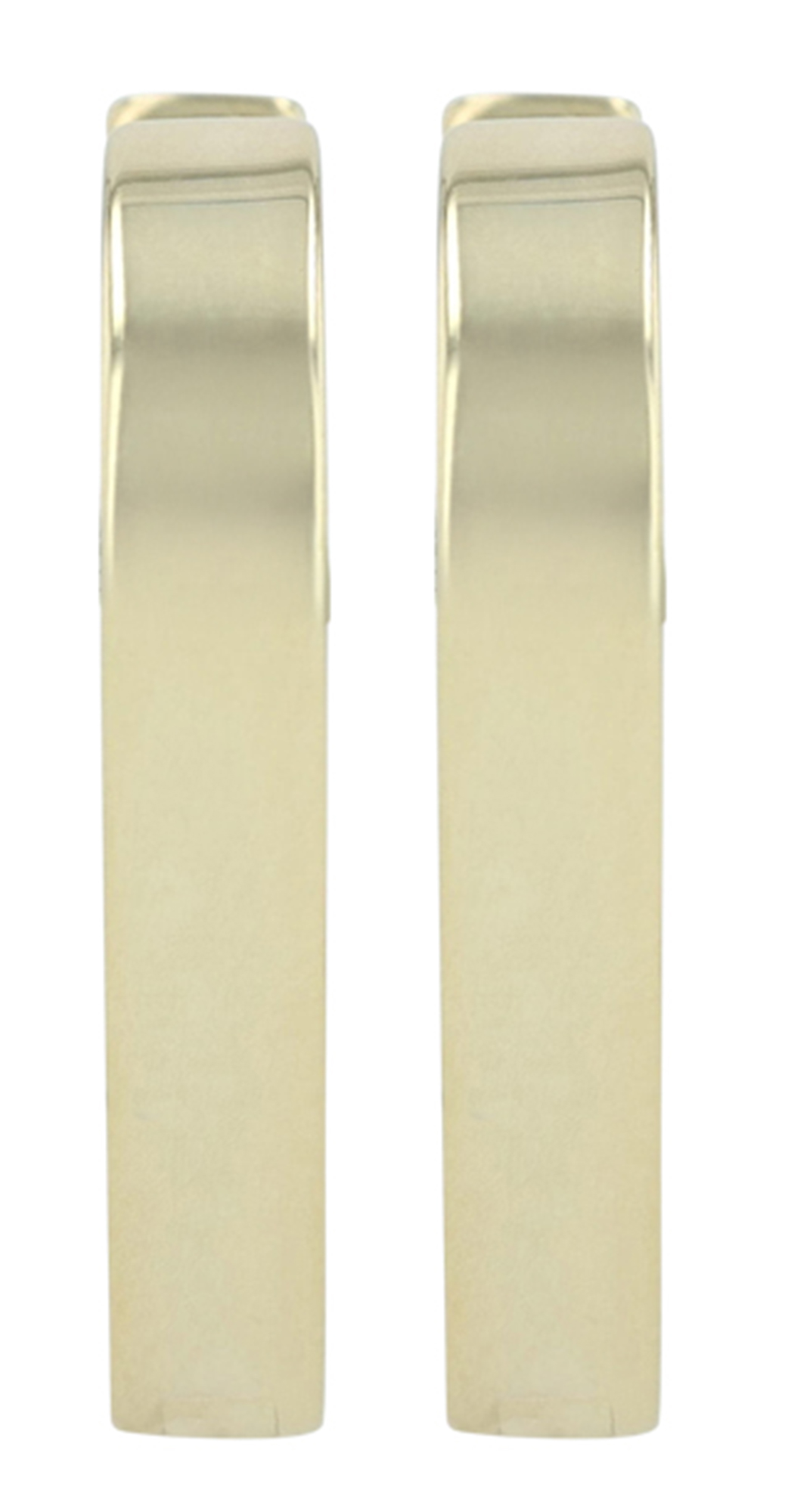 "Xyra" 925/- Echt Silber Creolen, V-Form/ abgerundet, vergoldet