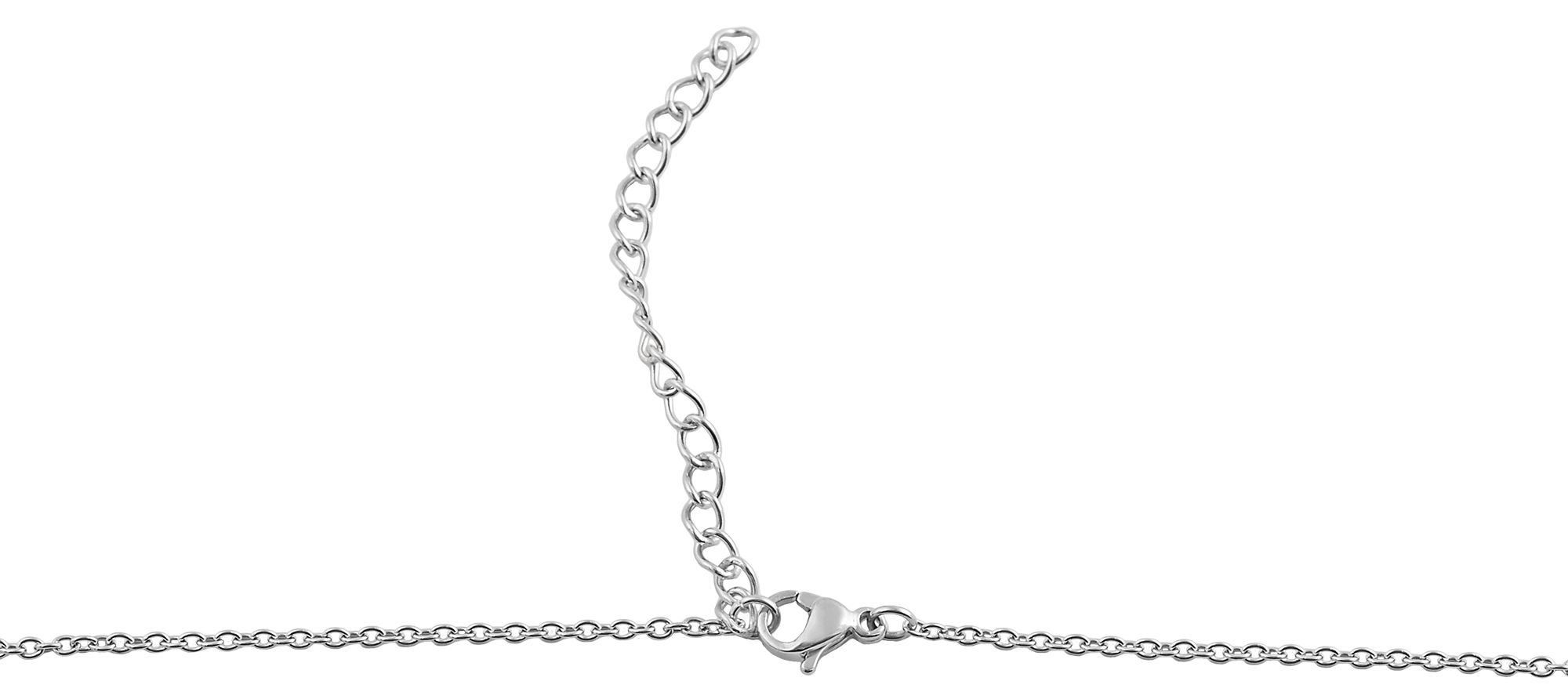 "Diella" Edelstahl Ankerkette, silberfarben, 45 cm/ 3 mm