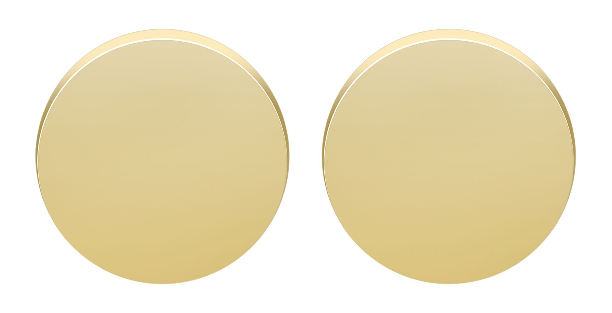Akzent Ohrstecker, Edelstahl, rund, goldfarben