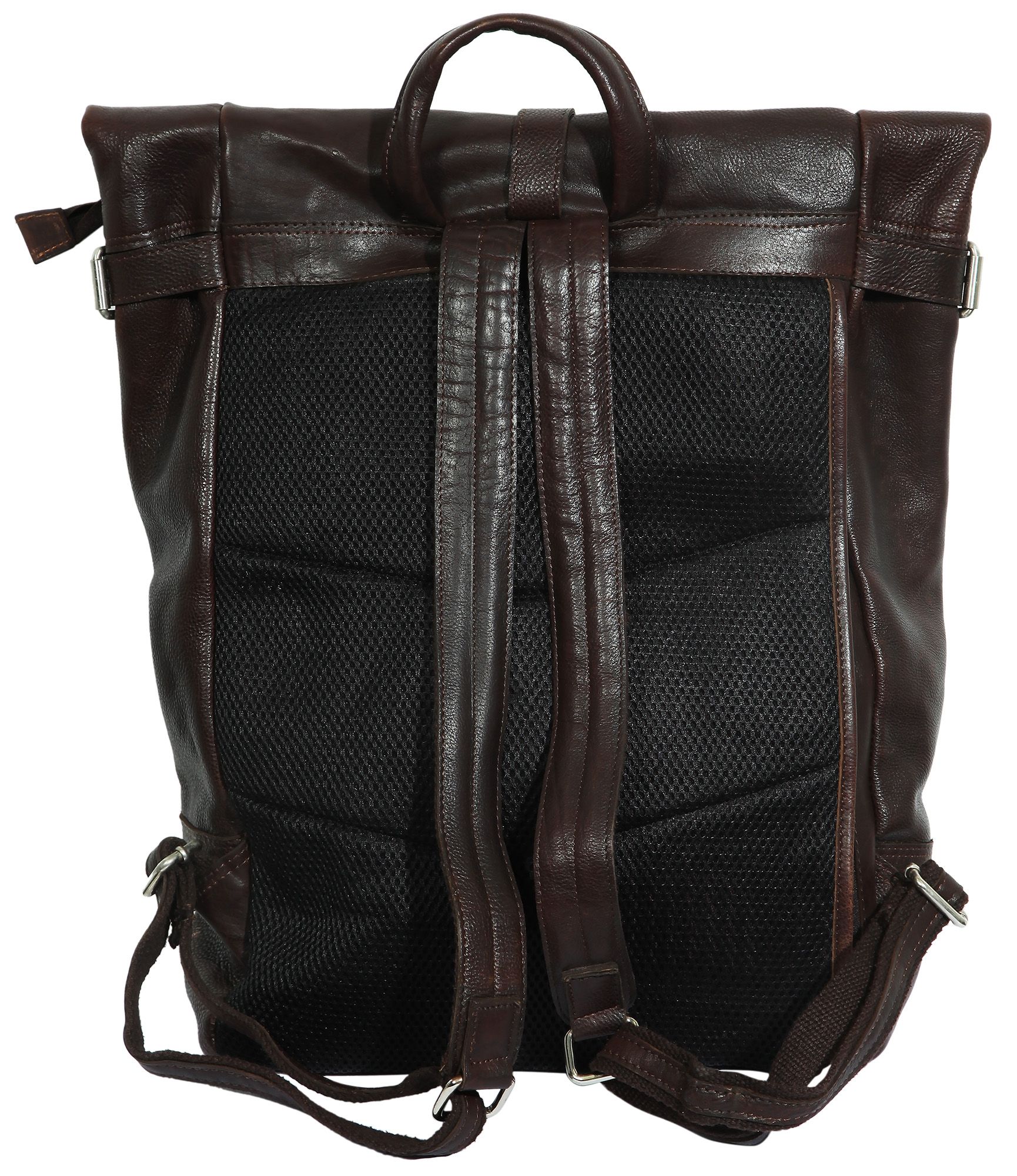 Leonardo Verrelli Echtleder Rucksack, dunkelbraun