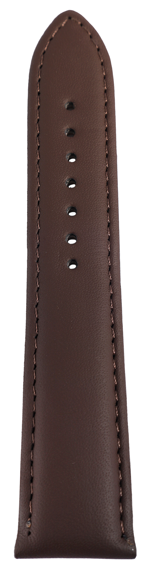 Echtleder Uhrenarmband, dunkelbraun, gepolstert, VE-6