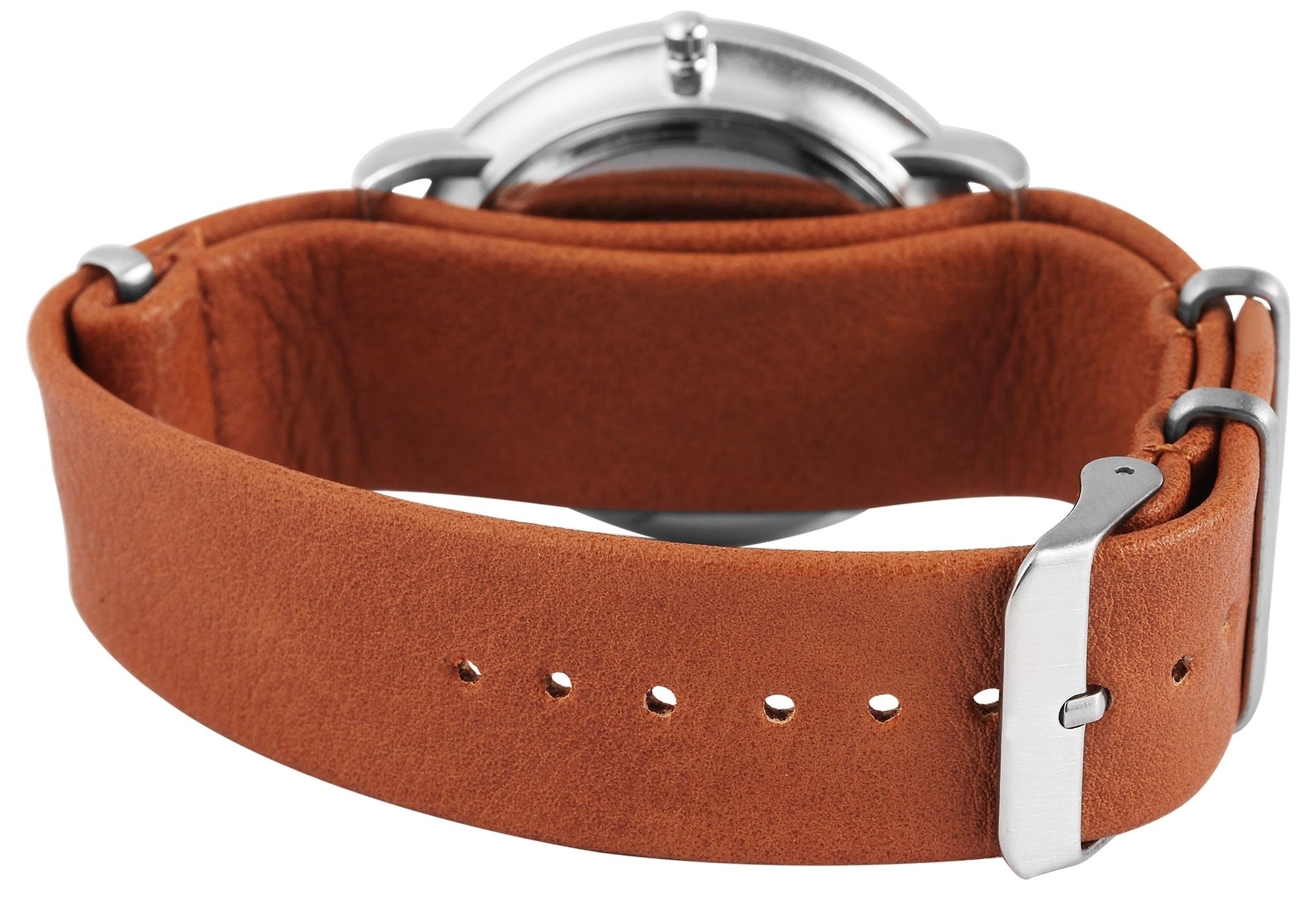 Excellanc Armbanduhr Herren Armband aus Lederimitat, braun