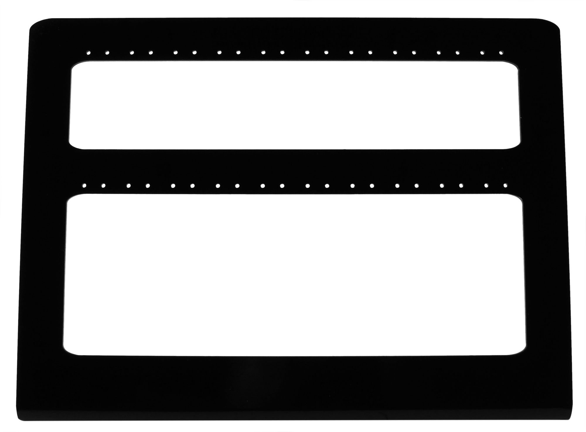 Acryl Aufsteller für 20 Paar Ohrringe (Dekoserie Glossy), schwarz