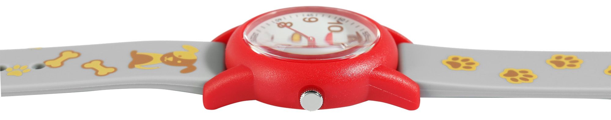 Q&Q Kinderuhr mit Silikonarmband, "Hund/ Hundepfote", 10 Bar