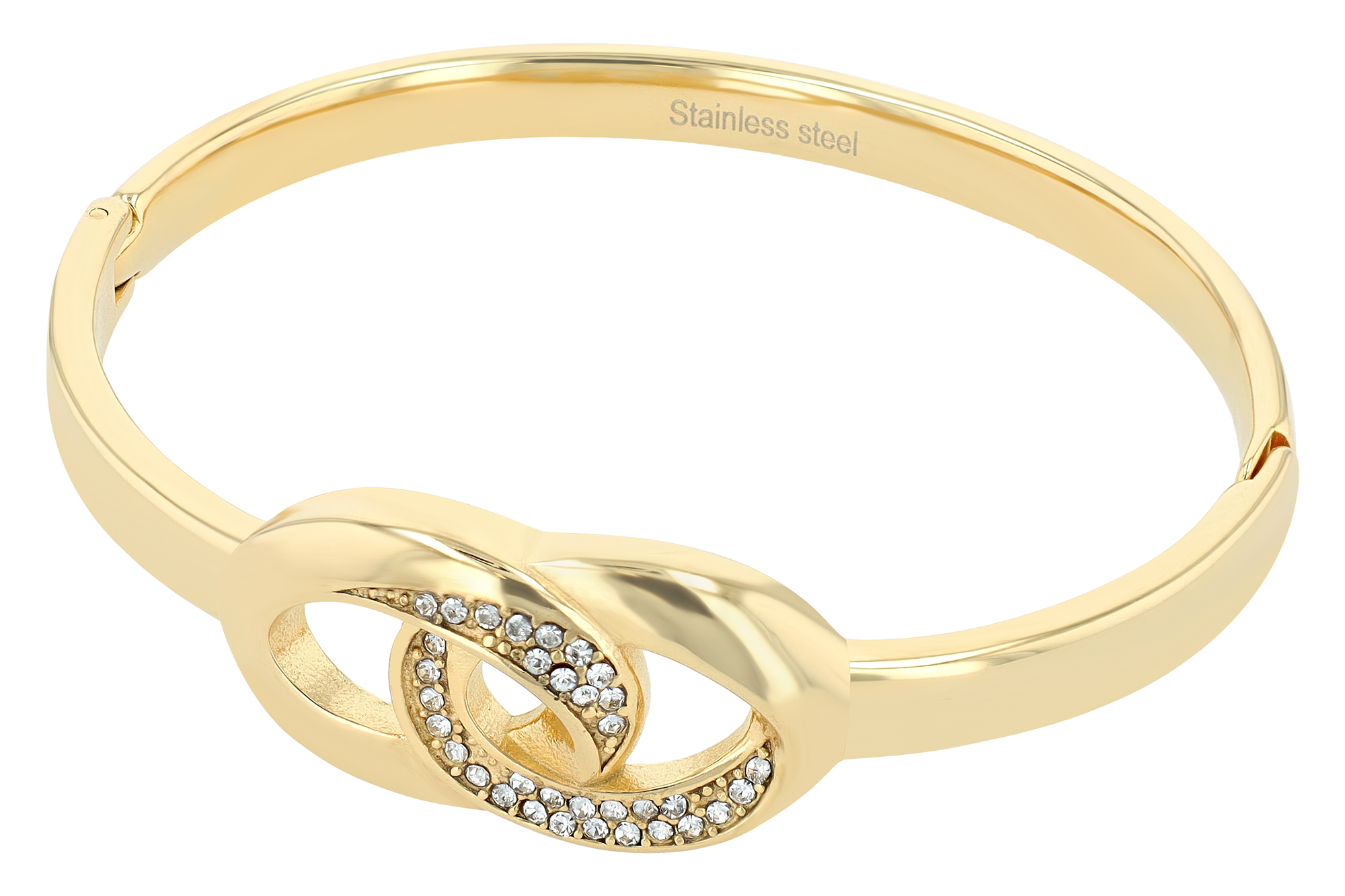 "Cindy" Edelstahl Spangenarmband/ Armreif, goldfarben