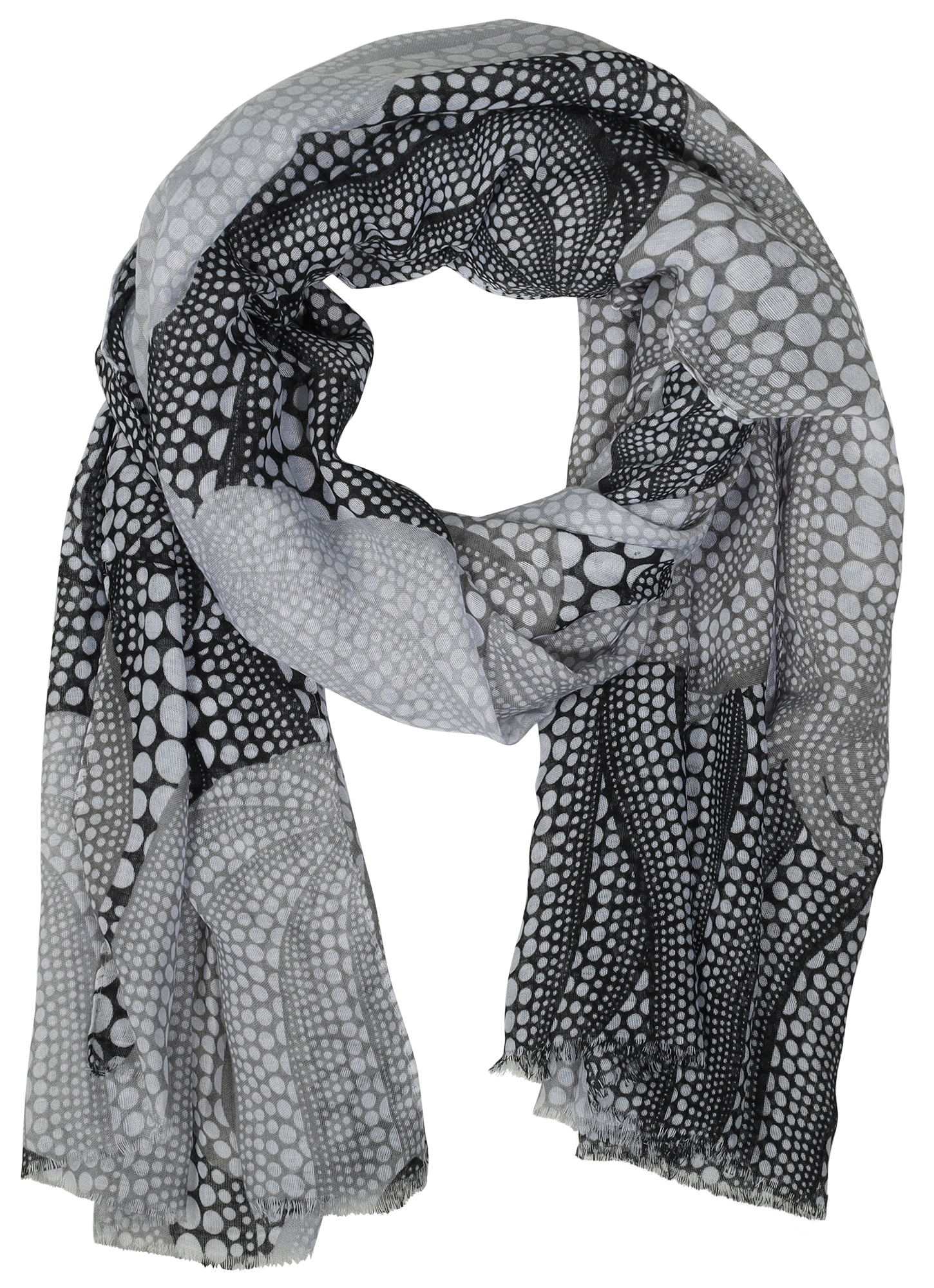 Schalpaket , schwarz/grau, 80 x 180 cm, 100% Viskose, VE 4