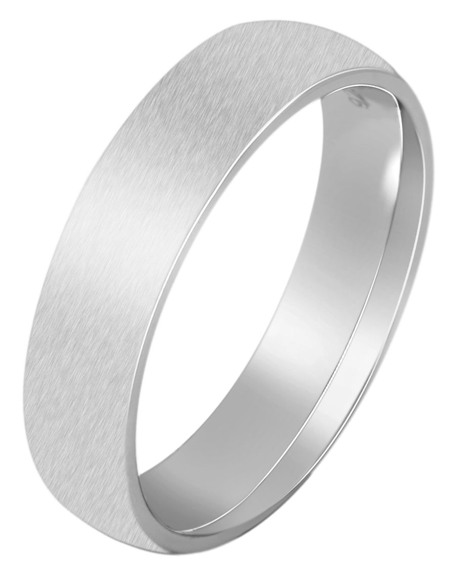 925/- Echt Silber Partnerring "Lieran" für Herren, rhodiniert, Gr. 58