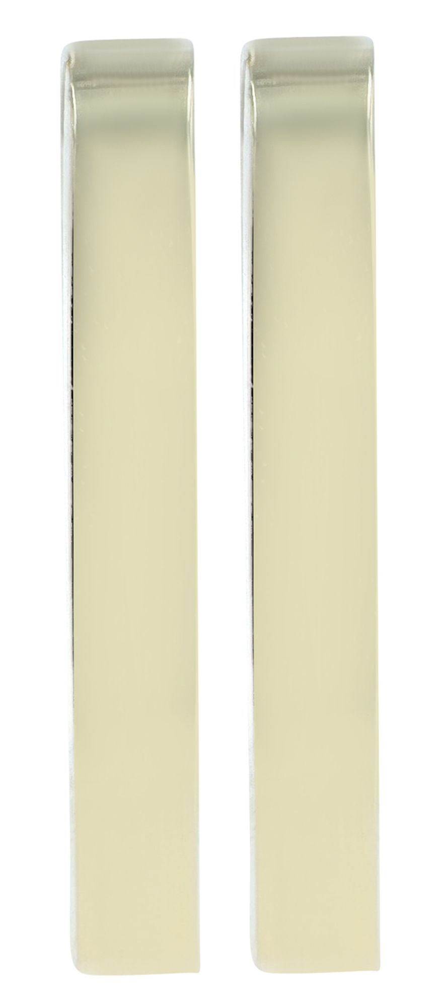 333/- Gold eckige Creolen "Ganna" 13,5 x 13 mm, 8 Karat, Gelbgold