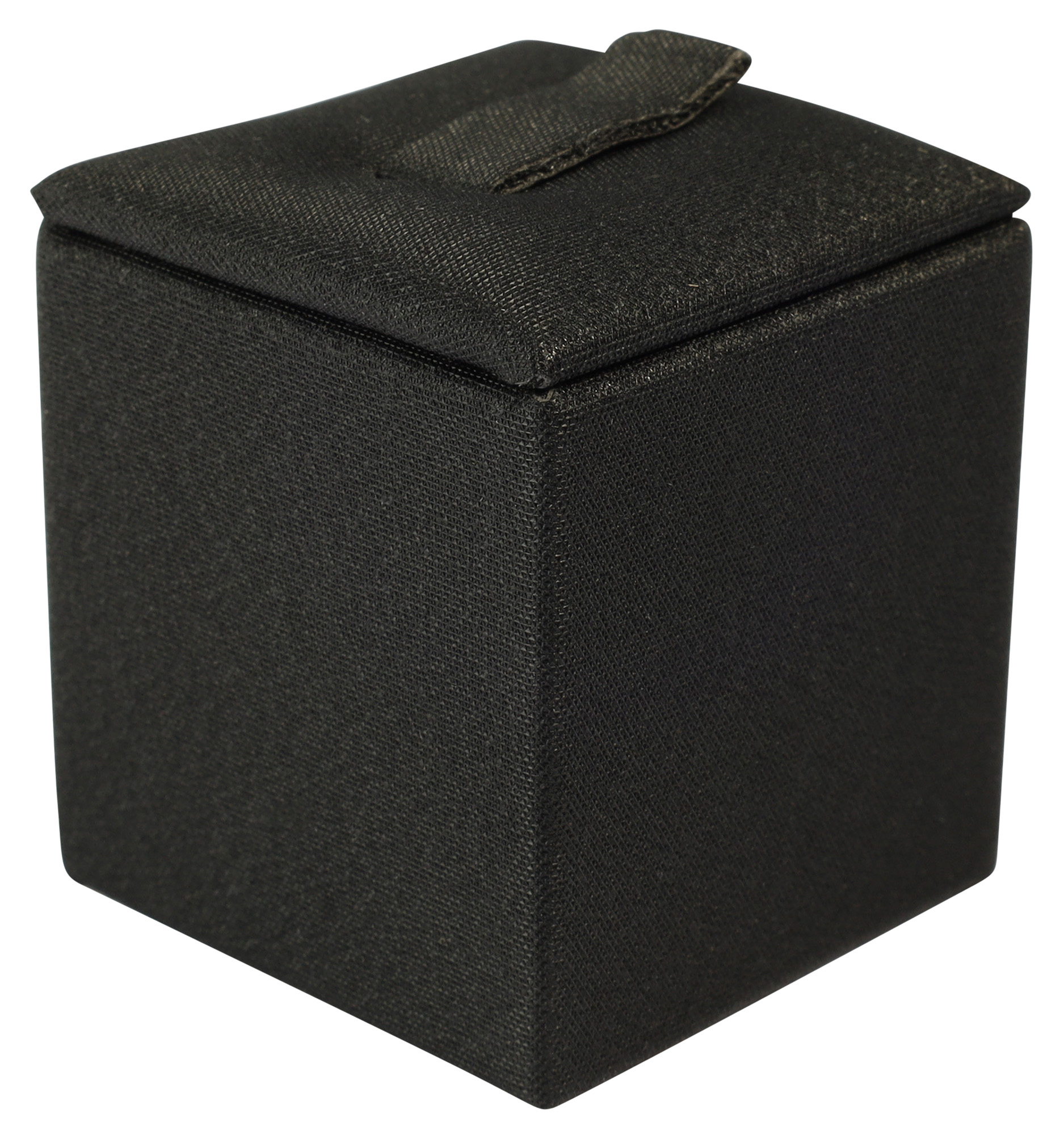 Ringaufsteller (Dekoserie Soft), PU-bezogen, Höhe 4 cm, schwarz