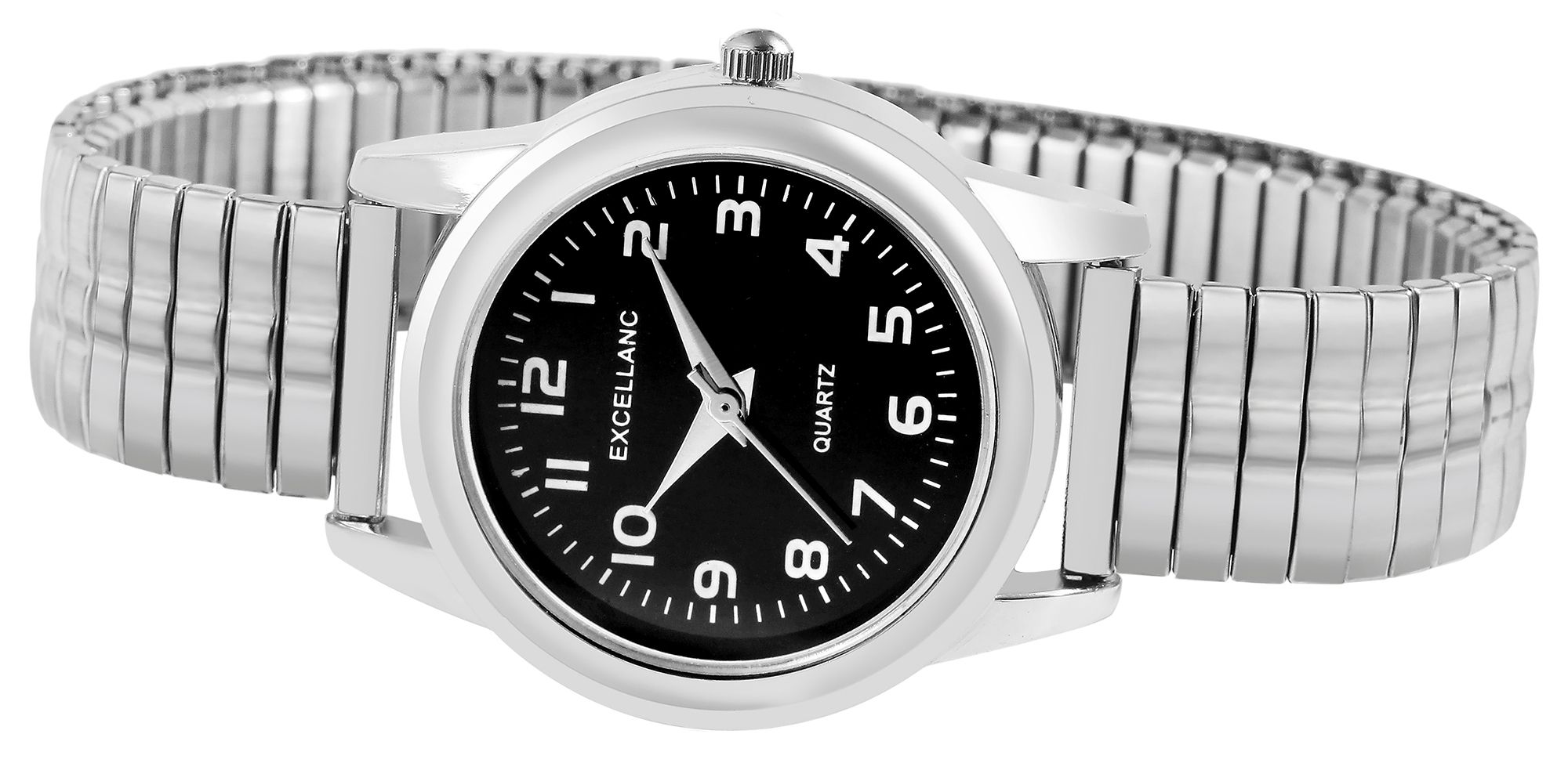 Excellanc Damenuhr mit Edelstahlzugband