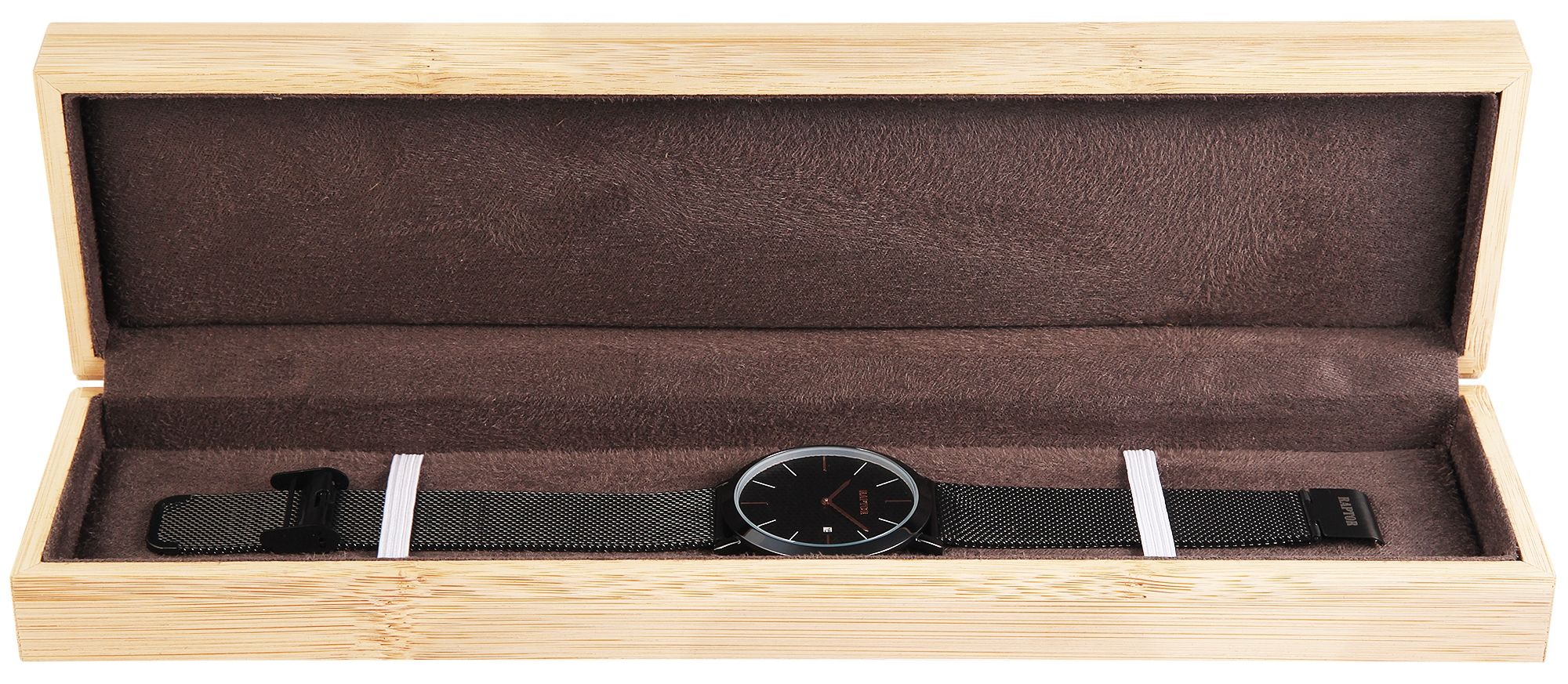 Bambus Raptor Uhrenbox, 29 x 7,5 x 4 cm