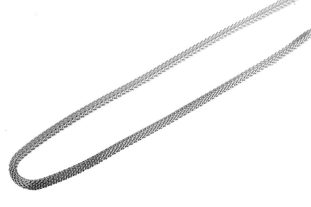 Akzent Edelstahl Damen Schlangenkette, Länge: 42 cm / Stärke: 3 mm