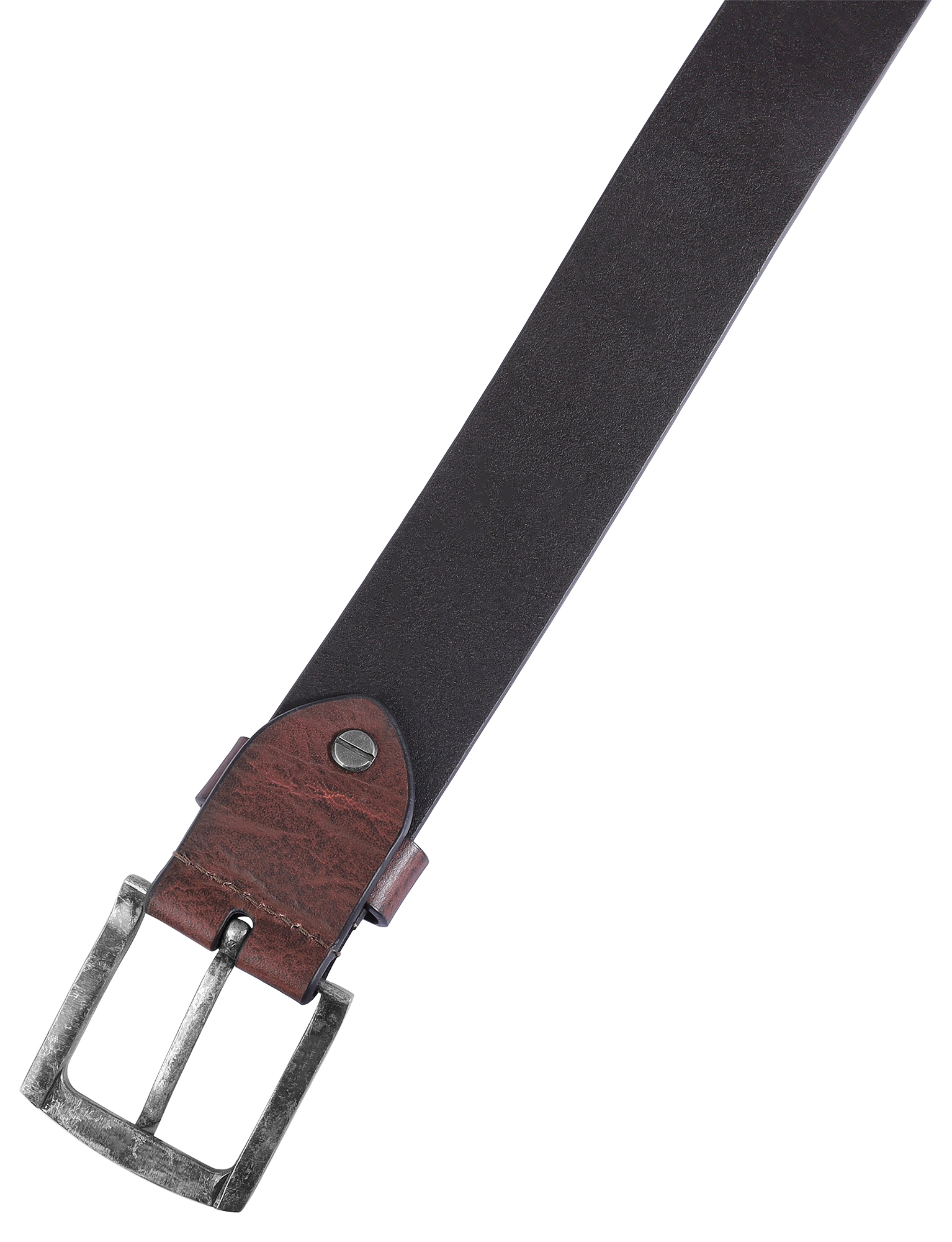 Leonardo Verrelli Echtleder Gürtel, braun, kürzbar, 100 cm