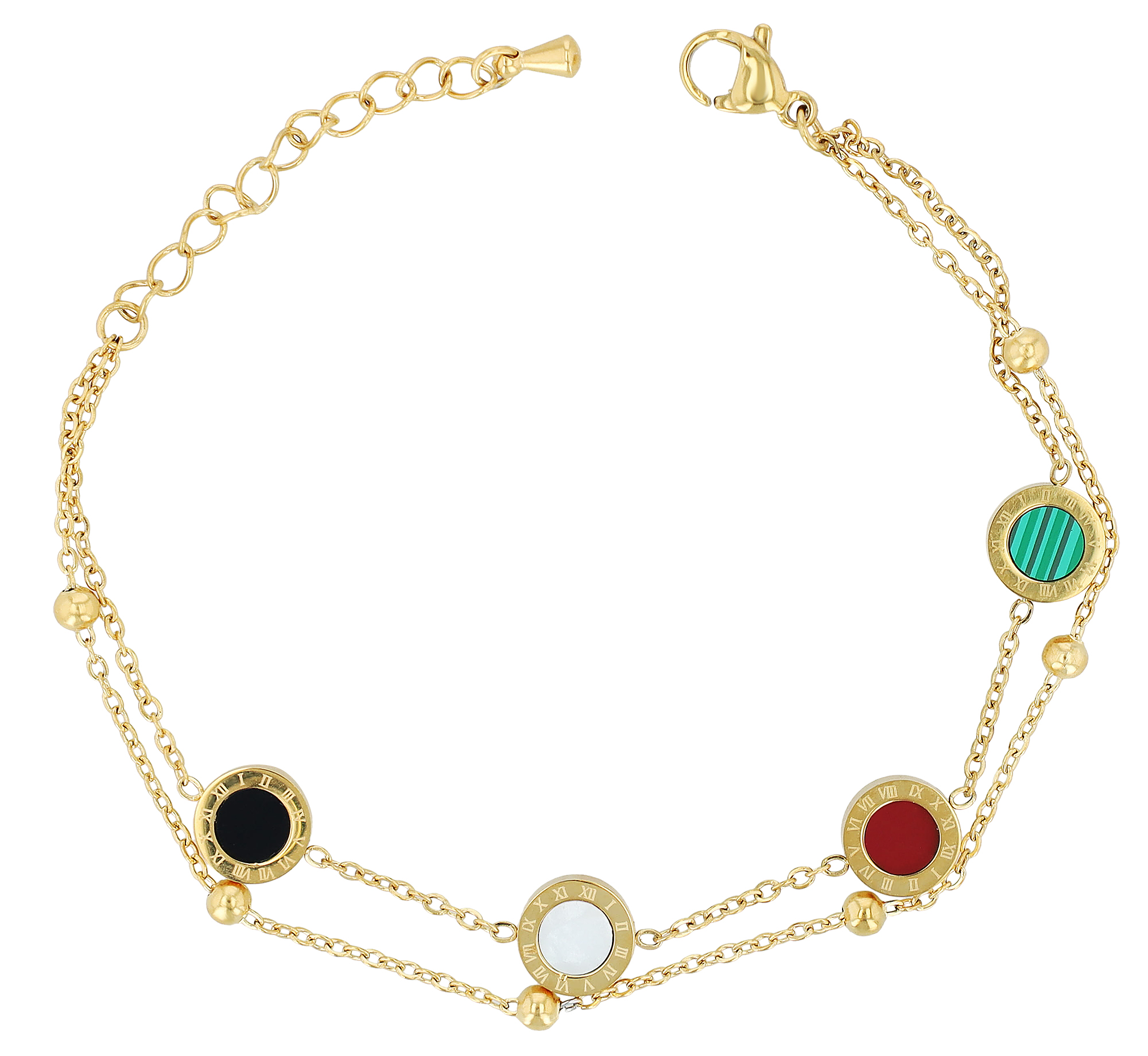 "Daniekje"  Armband aus Edelstahl, goldfarben,16 + 3 cm