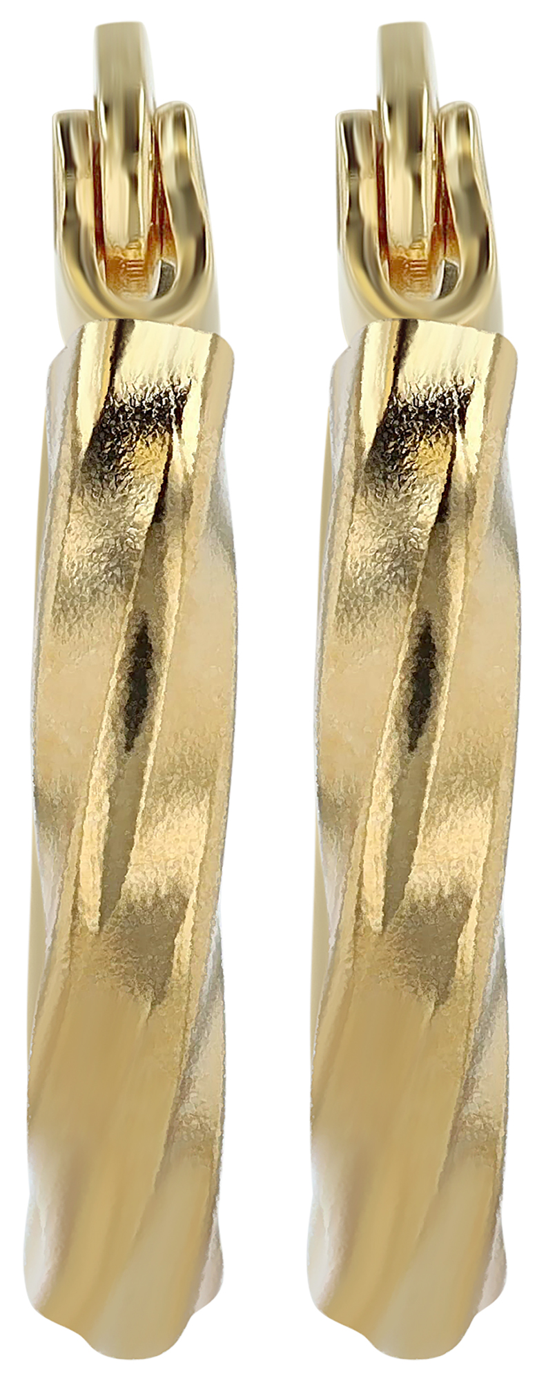 "Adla", Akzent Edelstahl Creolen, Ø 12 mm, goldfarben