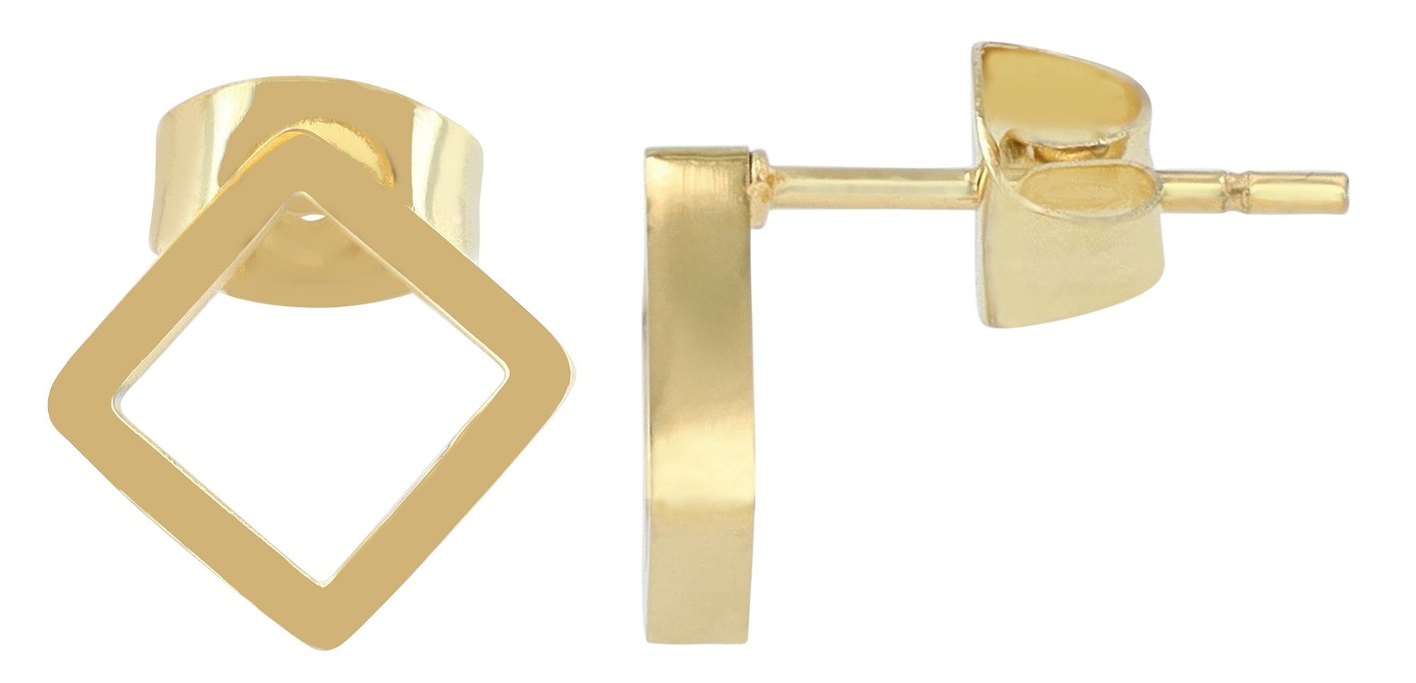 "Vilma" Edelstahl Schmuckset - Kette mit Anhänger & Ohrringe, goldfarben
