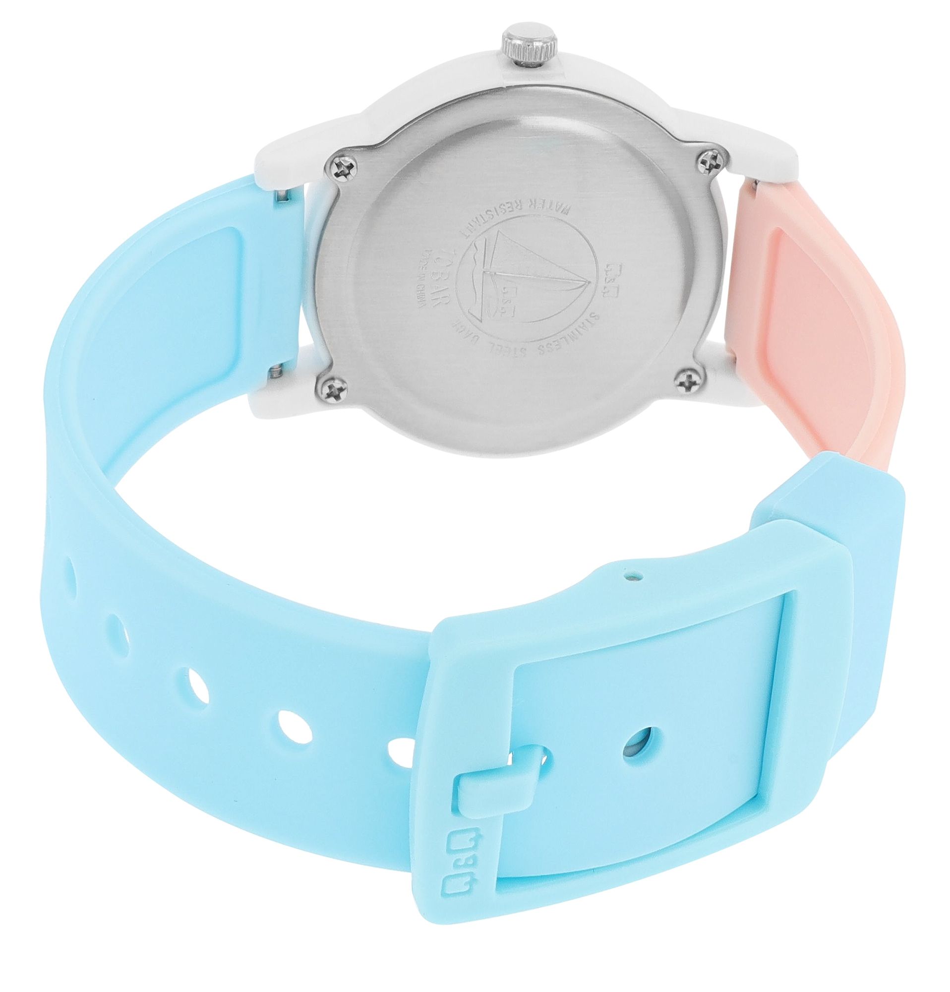 Q&Q Kinderuhr mit Resinarmband, "Seepferdchen", 10 ATM