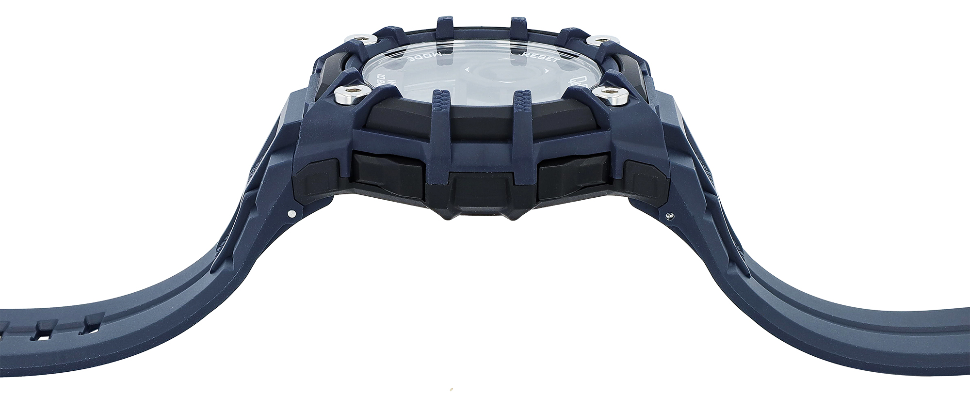 Q&Q Herren Digitaluhr, Silikonarmband, multifunktion, blau/schwarz