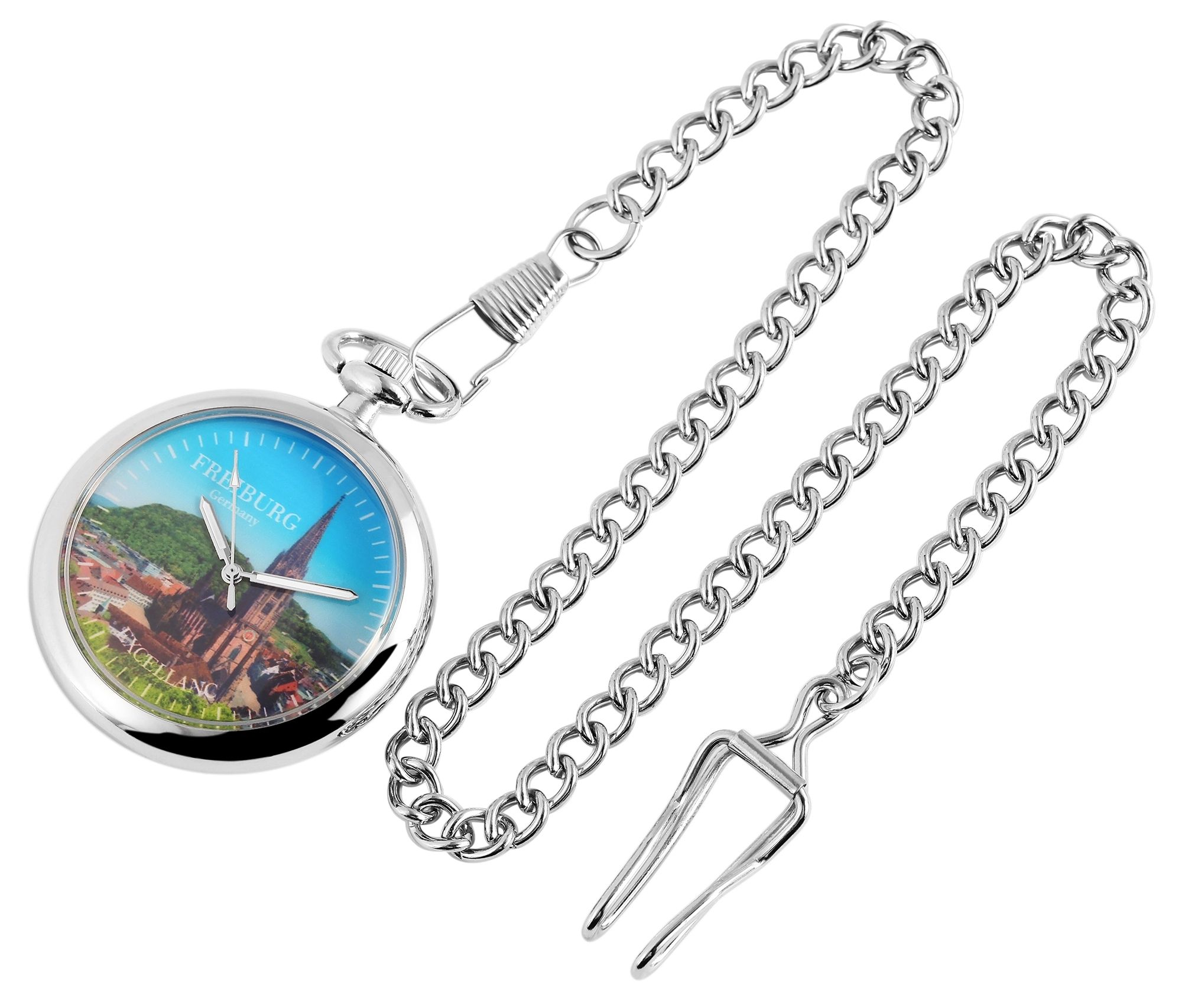 Excellanc Taschenuhr mit Motivzifferblatt FREIBURG