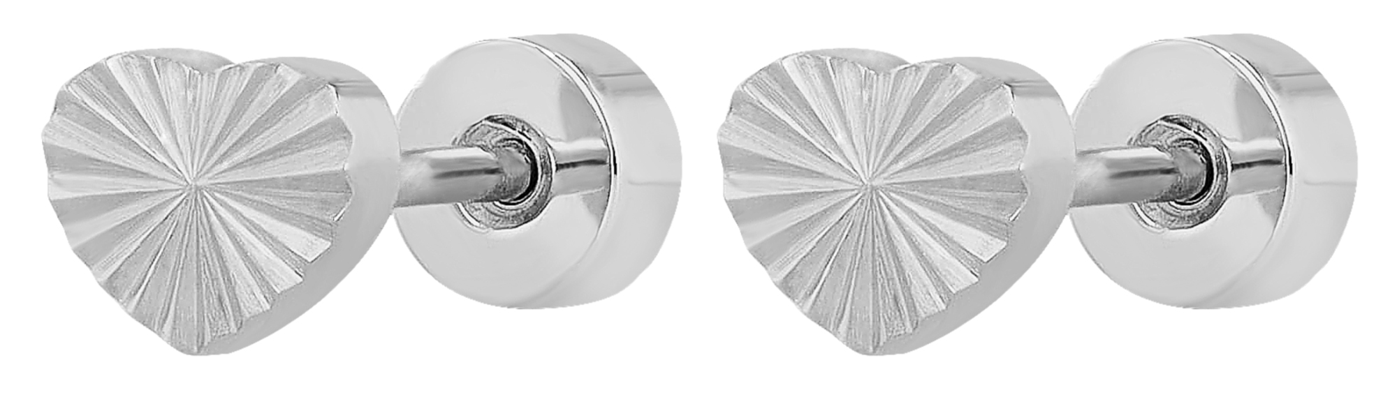 "Kosul", Edelstahl Ohrstecker/-piercing, Herz