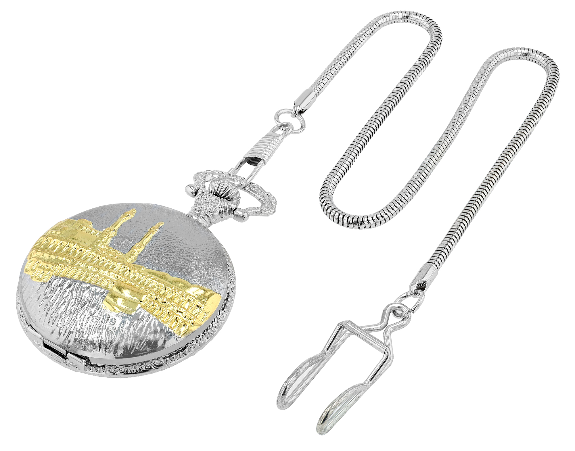 Excellanc Taschenuhr, Motiv Mekka, bicolor