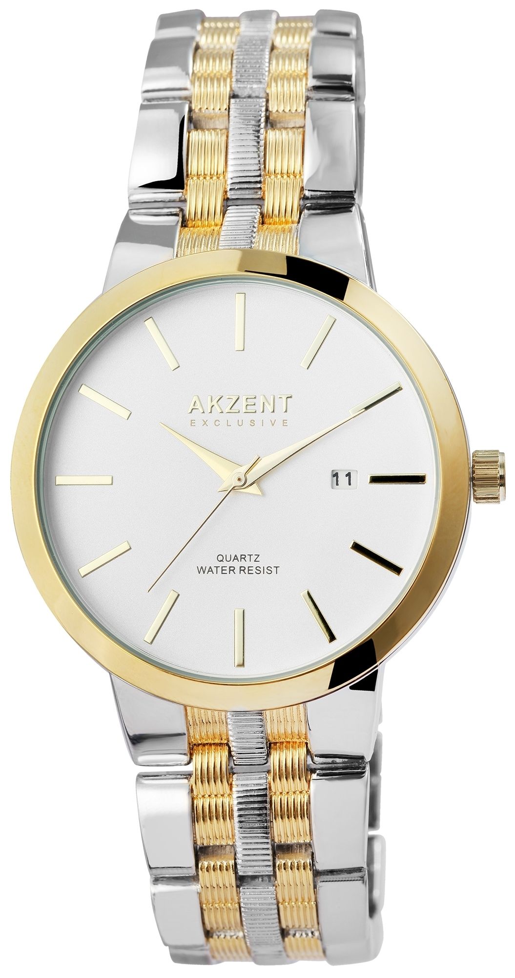 Akzent Exclusive Herrenarmbanduhr mit Metallband
