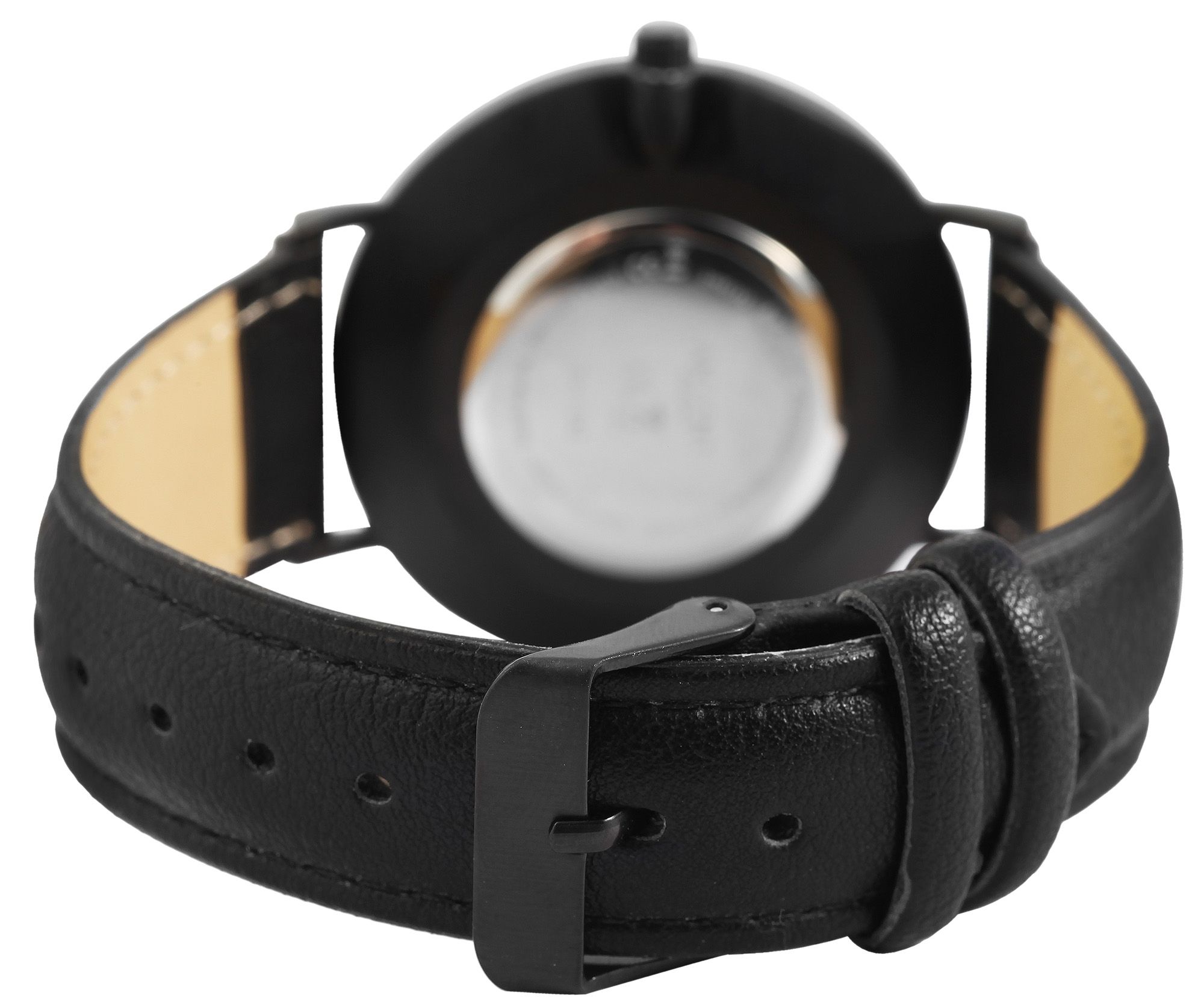 Akzent Exclusive Herrenarmbanduhr mit Lederimitationsarmband