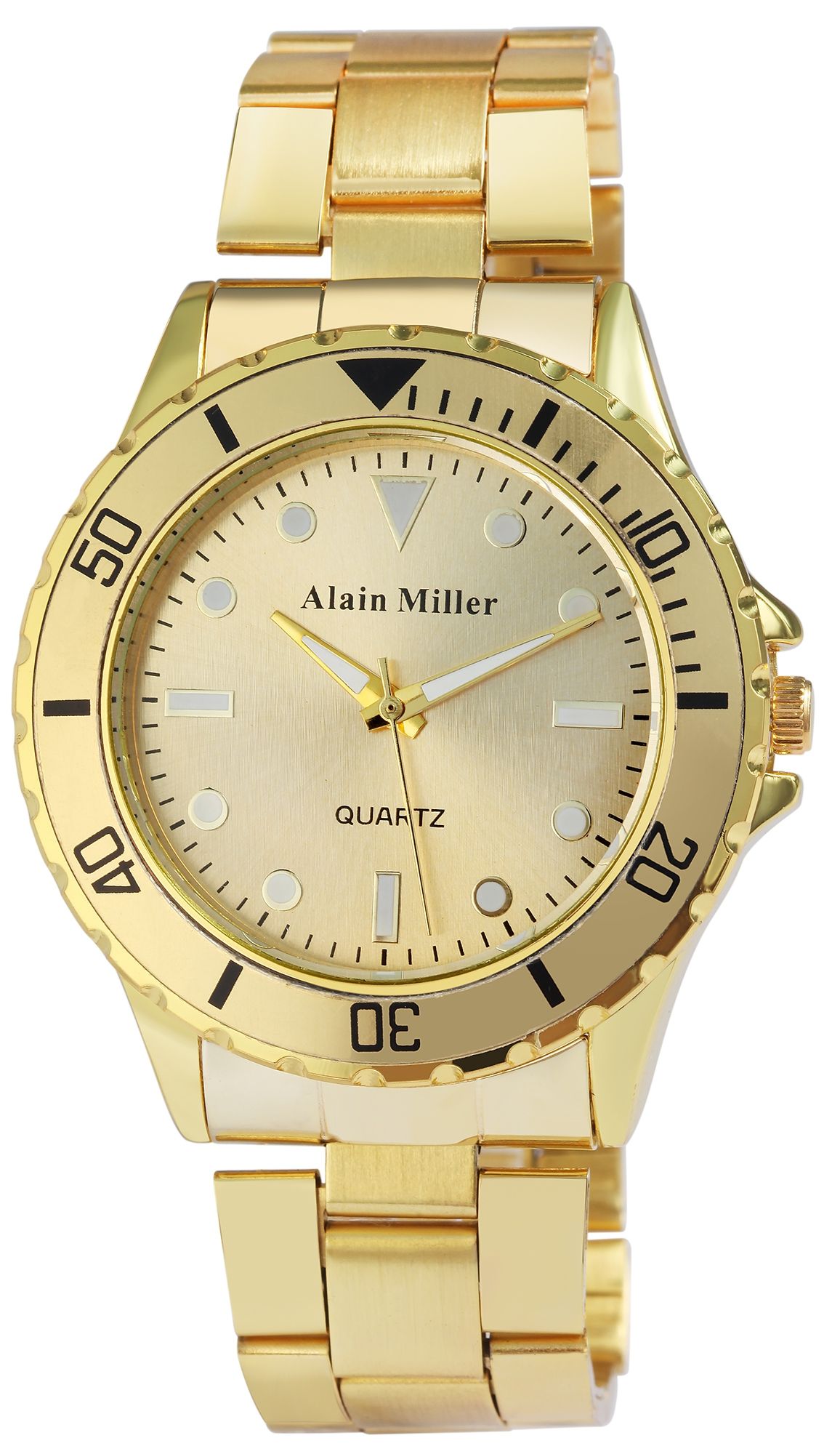 Alain Miller Herrenuhr mit Edelstahlarmband