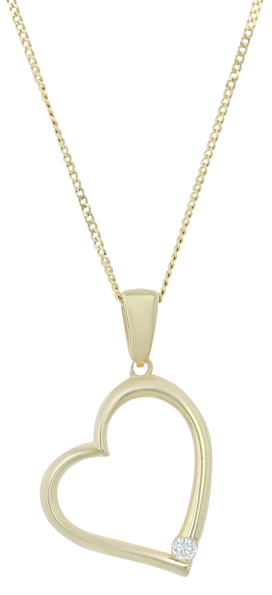 "Dania" 925/- Echt Silber Anhänger, Herz, vergoldet