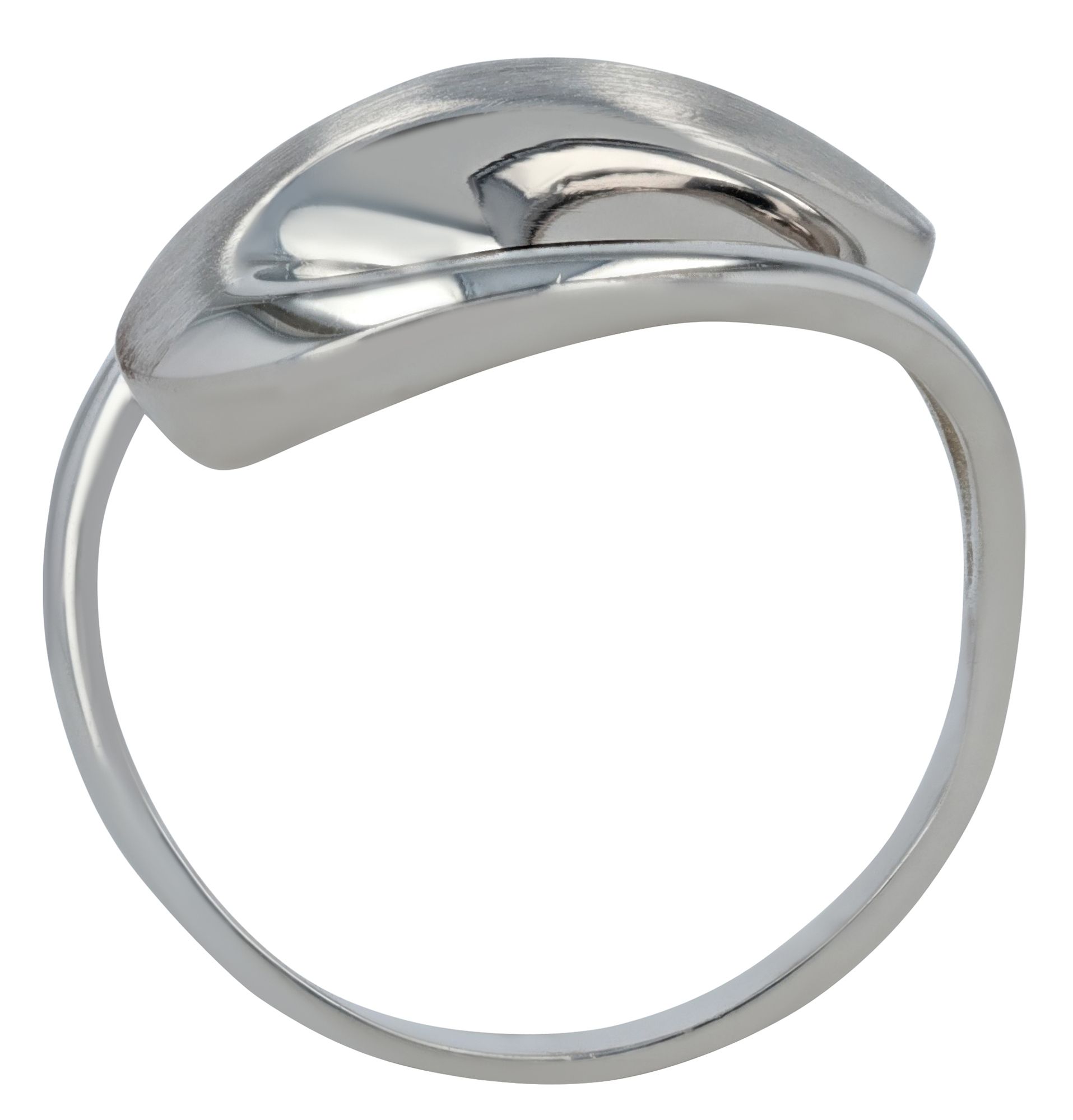 "Amke" 925/- Echt Silber Damenring, rhodiniert, Gr 56