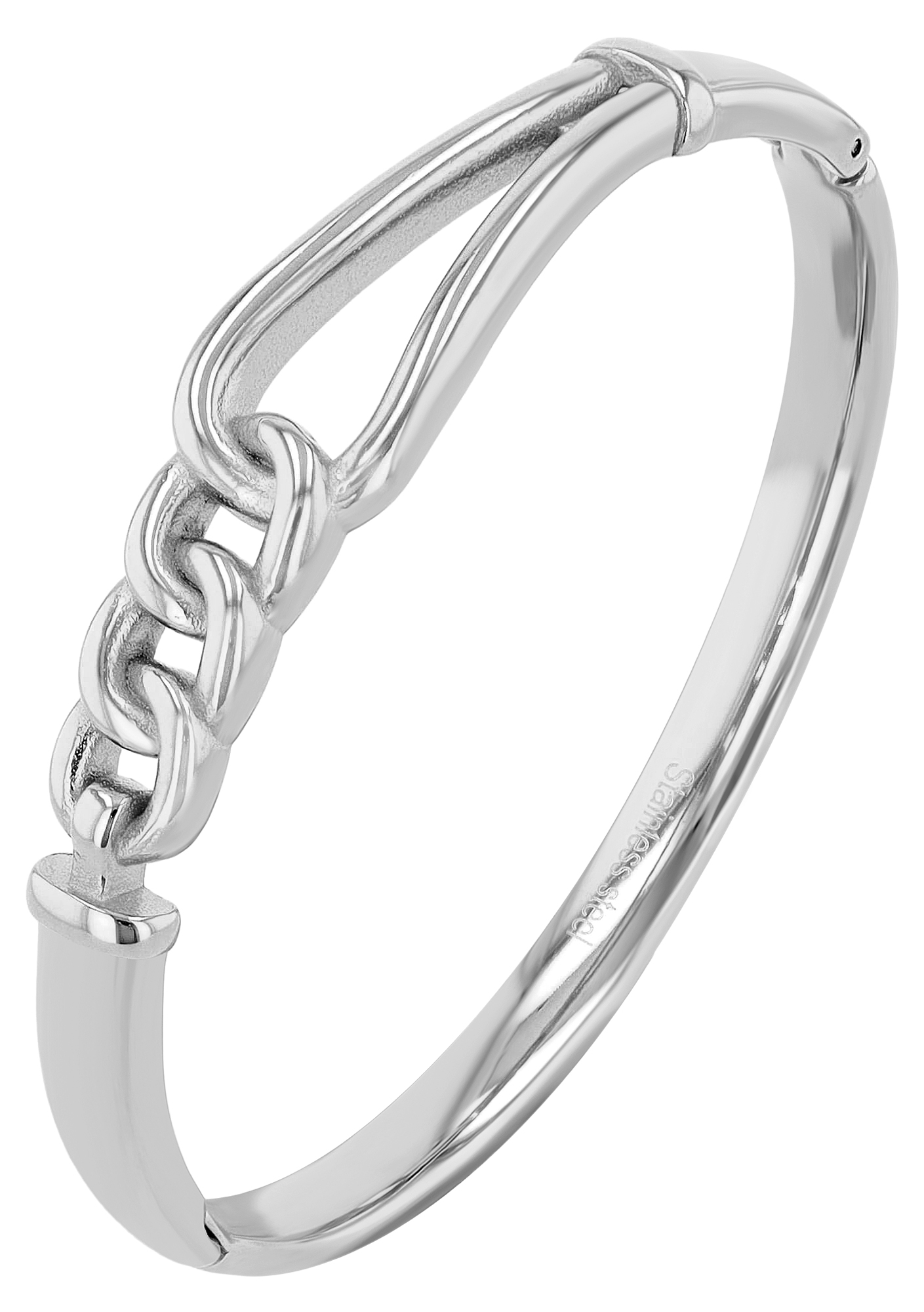 "Judy" Edelstahl Spangenarmband, silberfarben