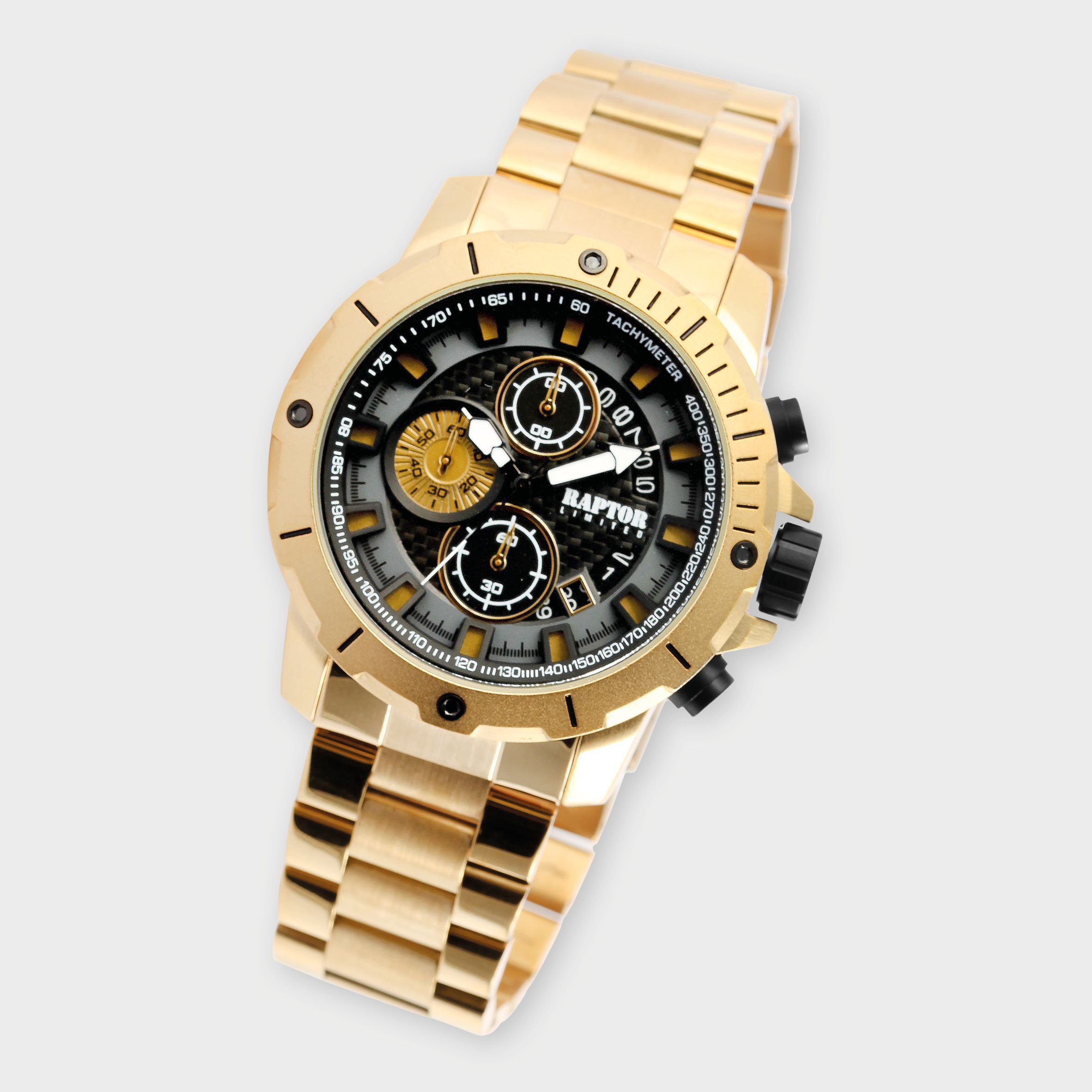 Raptor Limited Chronograph "Kifah", Edelstahlarmband