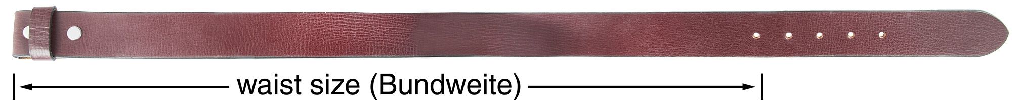 Leonardo Verrelli Echt Leder Gürtel, Länge 100 cm