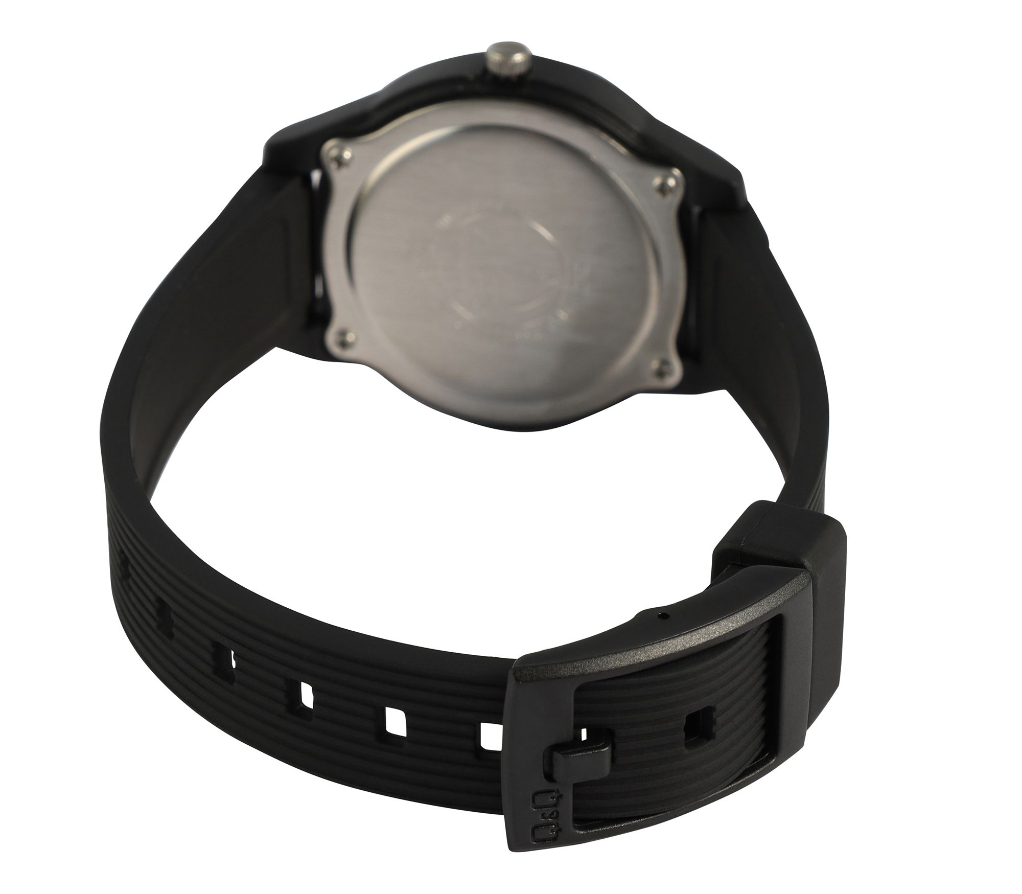 Q&Q Damen-/ Jugenduhr, Kunststoffarmband, 10 ATM, Ø 32 mm, schwarz