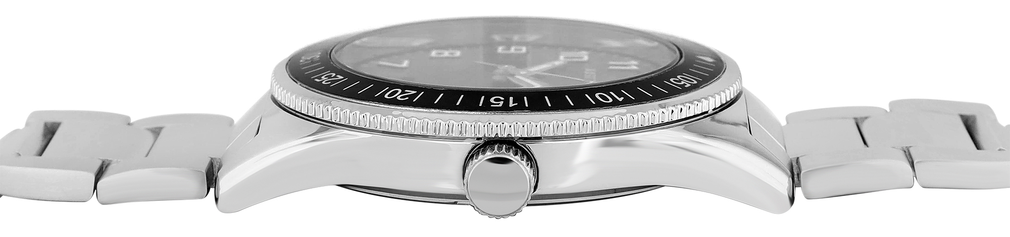 Just Watch Herrenuhr "Henry" mit Edelstahl Gliederarmband, Datumsanzeige, Ø 44 mm, 5 ATM, silberfarben/schwarz