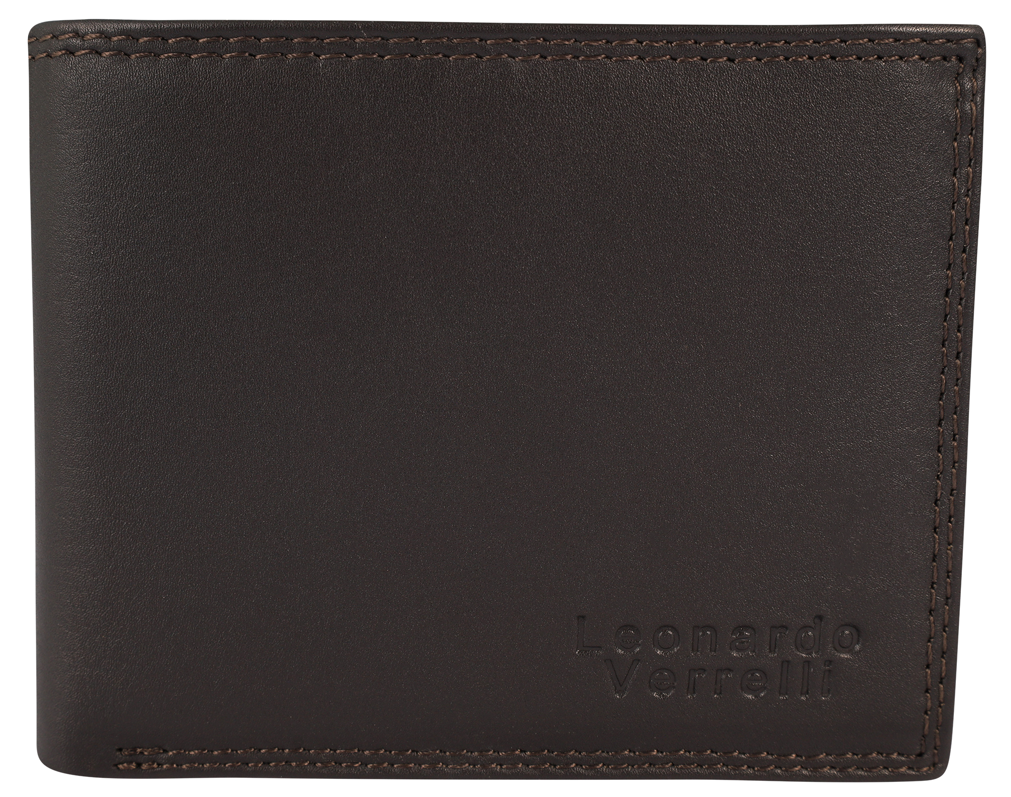 Leonardo Verrelli Echtleder (Nappa) Geldbörse, RFID, Querformat