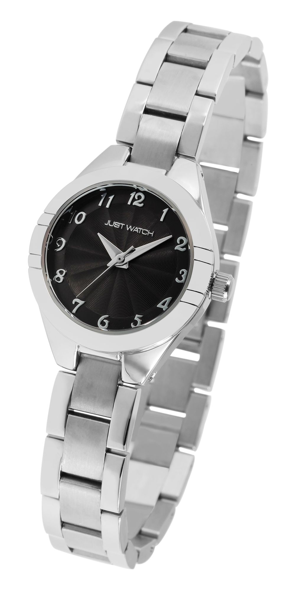 Just Watch Damenuhr mit Edelstahlarmband, silberfarben/anthrazit