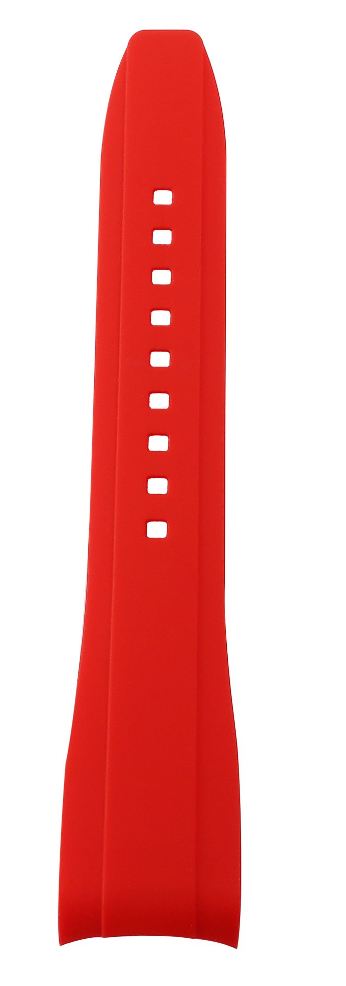 Silikon Uhrenarmband, Dornschließe, rot, 20 mm