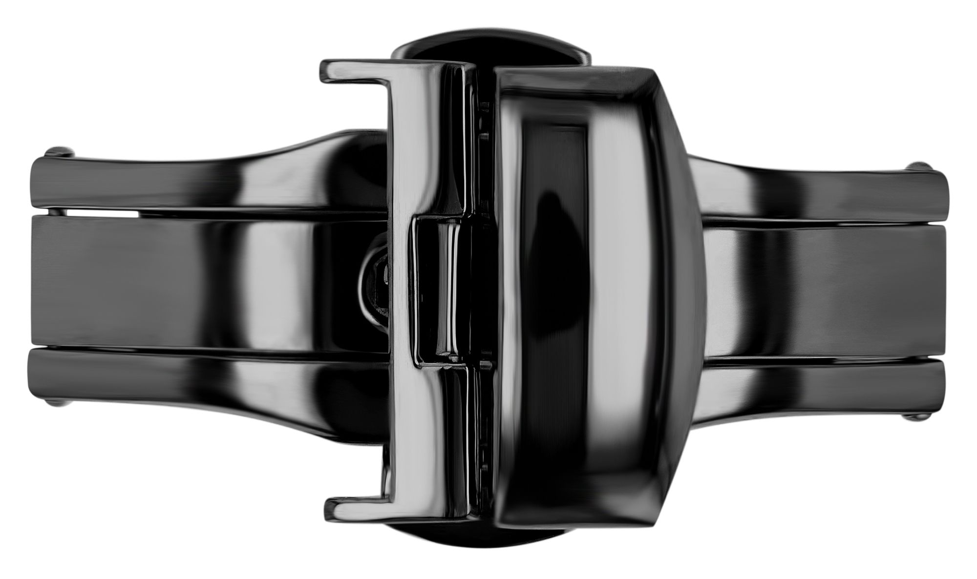 Butterflyschließe, Edelstahl, Schließenanstoß: 18 mm, schwarz