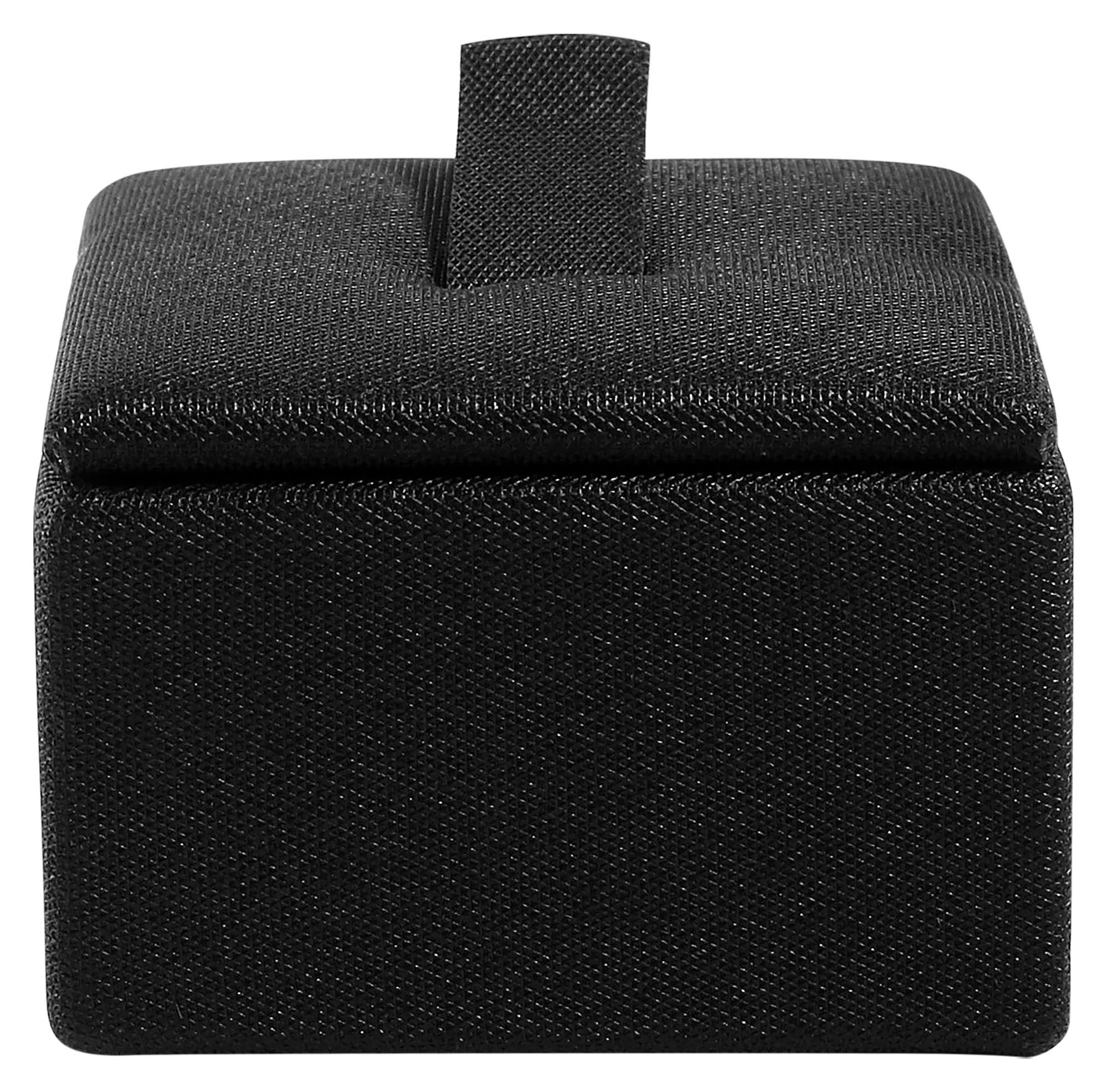 Ringaufsteller (Dekoserie Soft), PU-bezogen, Höhe 3 cm, schwarz