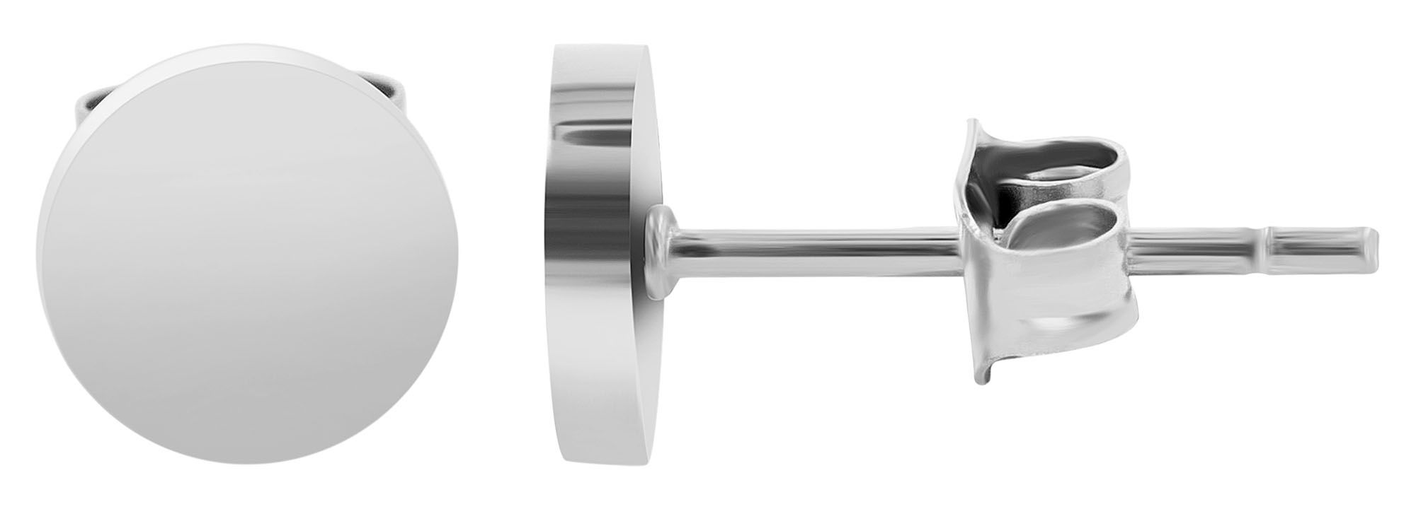 Akzent Ohrstecker Set "Idris", Edelstahl, 3er Pack, silberfarben
