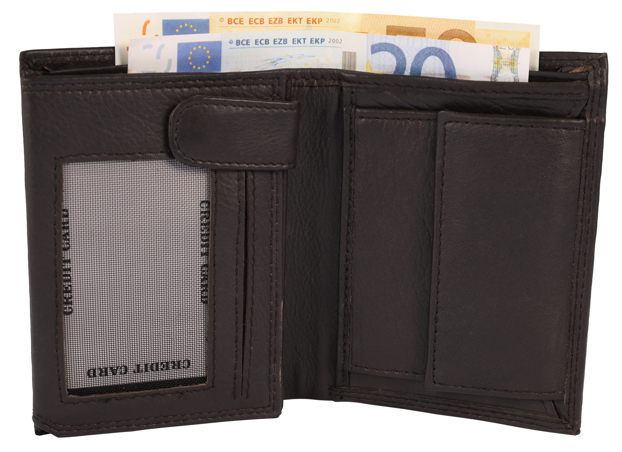 Leonardo Verrelli Echtleder (Nappa) Geldbörse, RFID, Hochformat