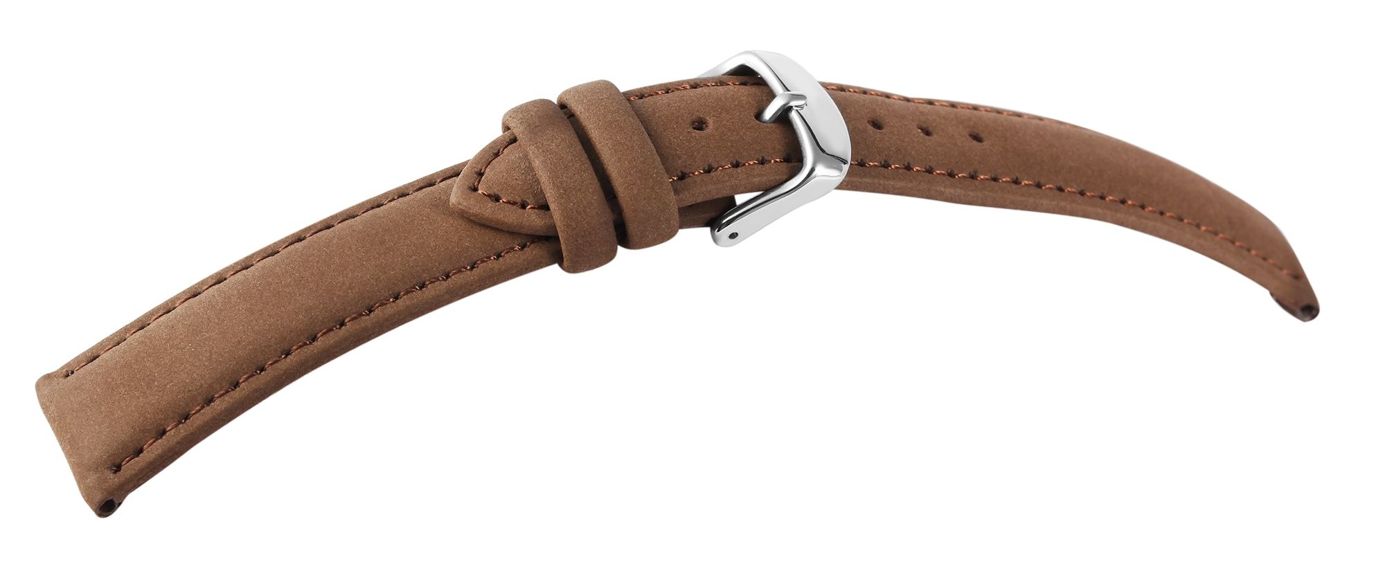 Echtleder Uhrenarmband, braun, 22 mm